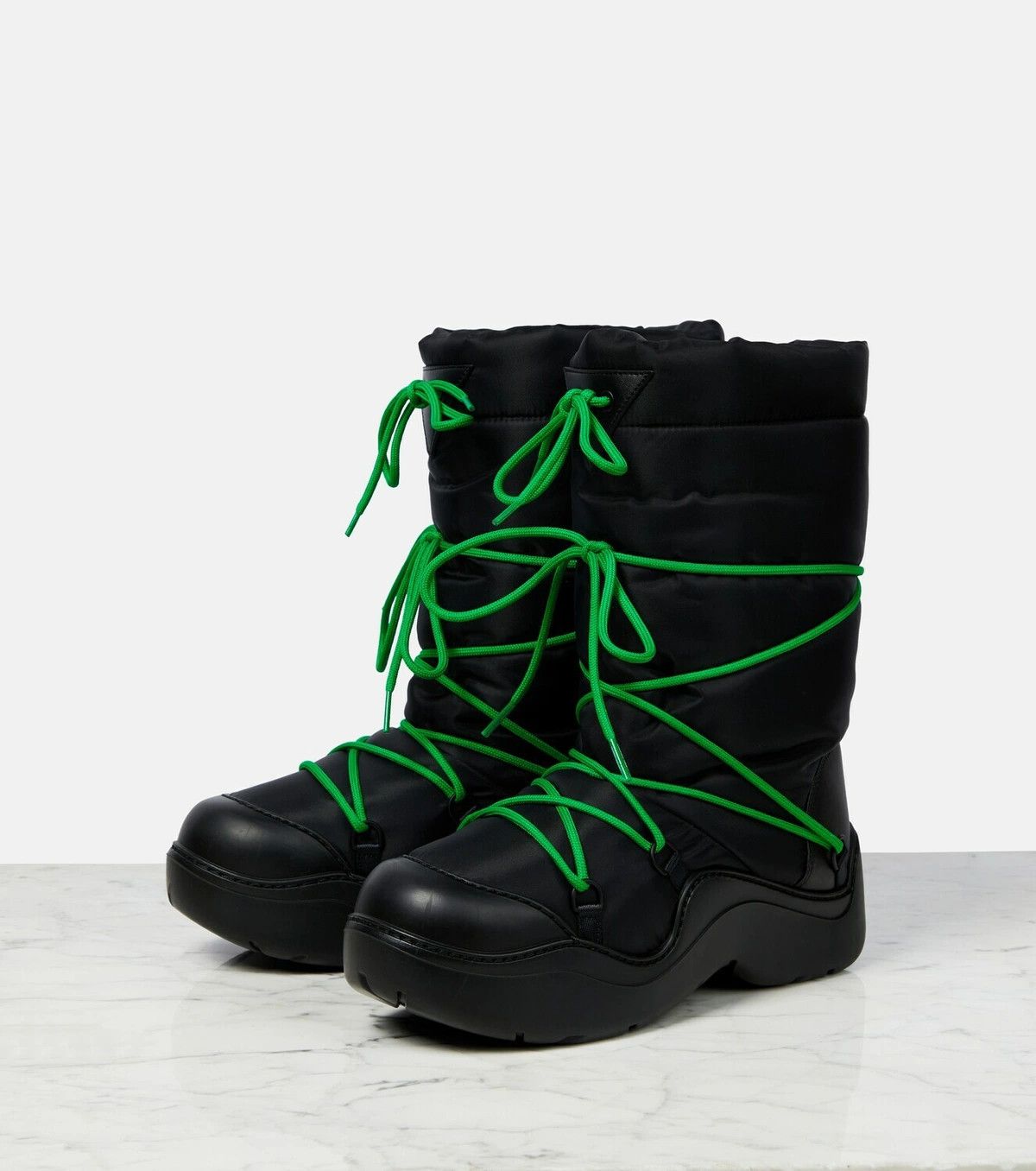 Bottega Veneta o1y0725 Padded Ankle Boots in Black Size US 5 / IT 35 - 3 Thumbnail