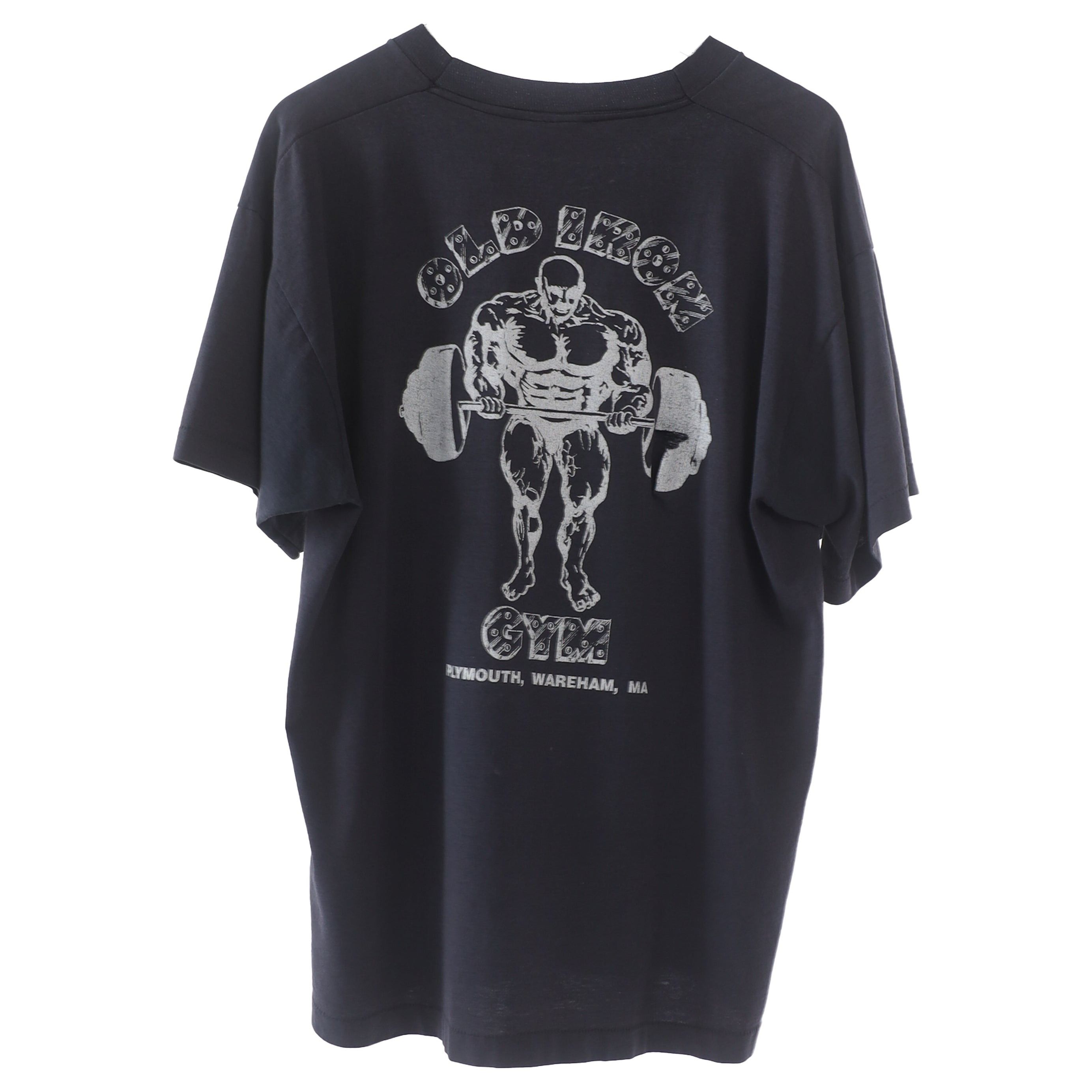 Vintage Vintage Show Us Your Tits Old Iron Gym T-Shirt Size US XL / EU 56 / 4 - 2 Thumbnail