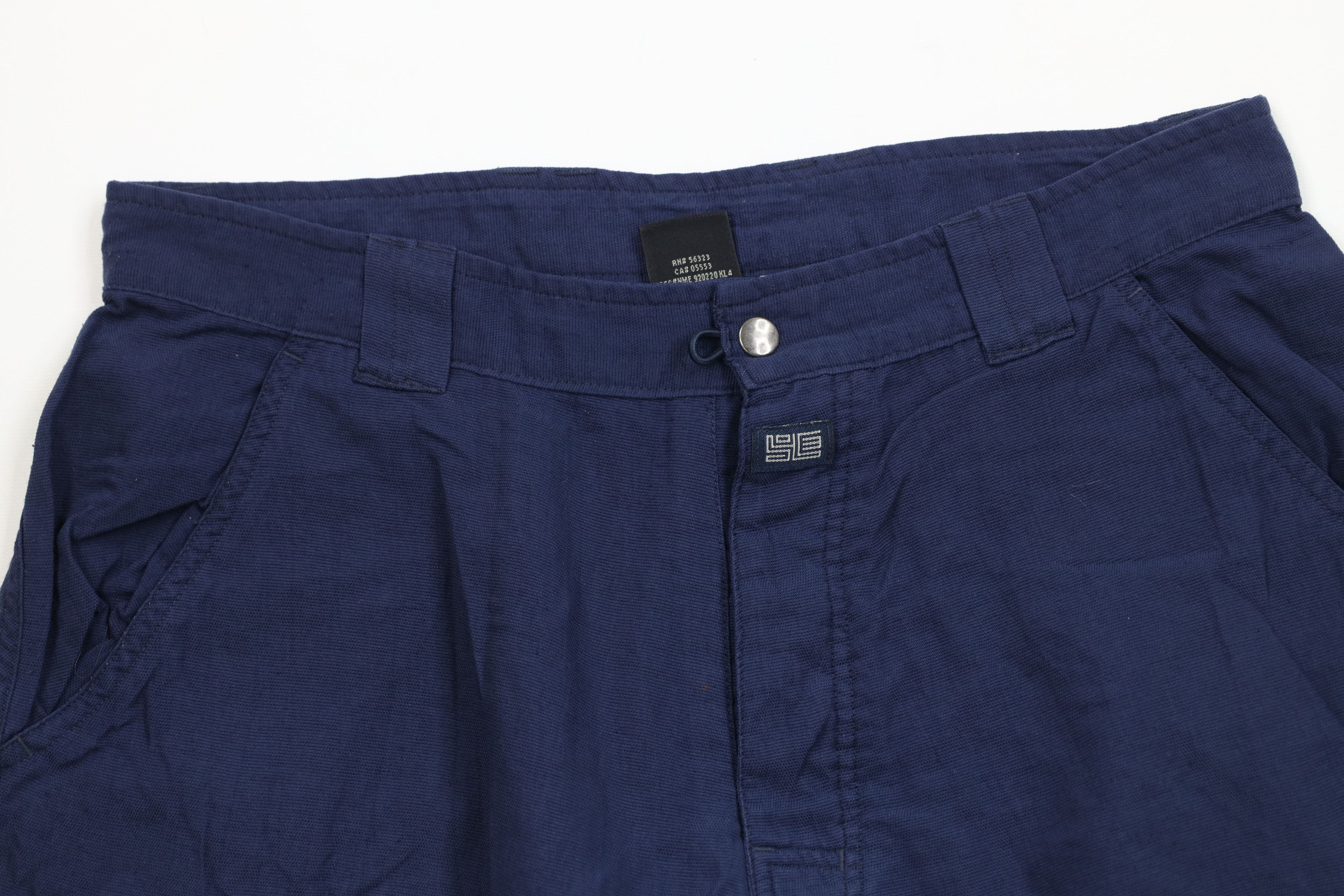 Nike Vintage Y2K Nike Button Fly Baggy Fit Cargo Shorts Navy Blue Size US 34 / EU 50 - 2 Thumbnail