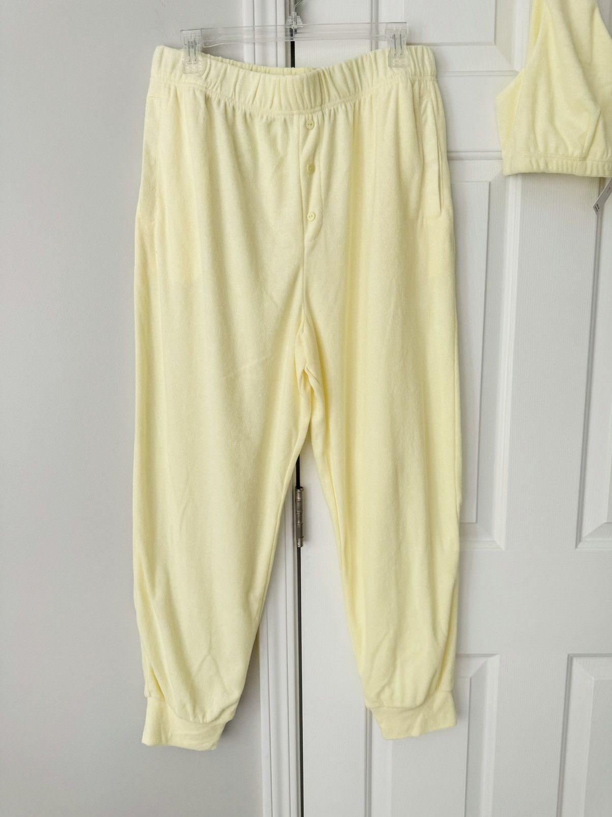 Anthropologie Anthropologie Terrycloth Joggers & Bra Set, Size L Size 36" / US 14 / IT 50 - 5 Thumbnail
