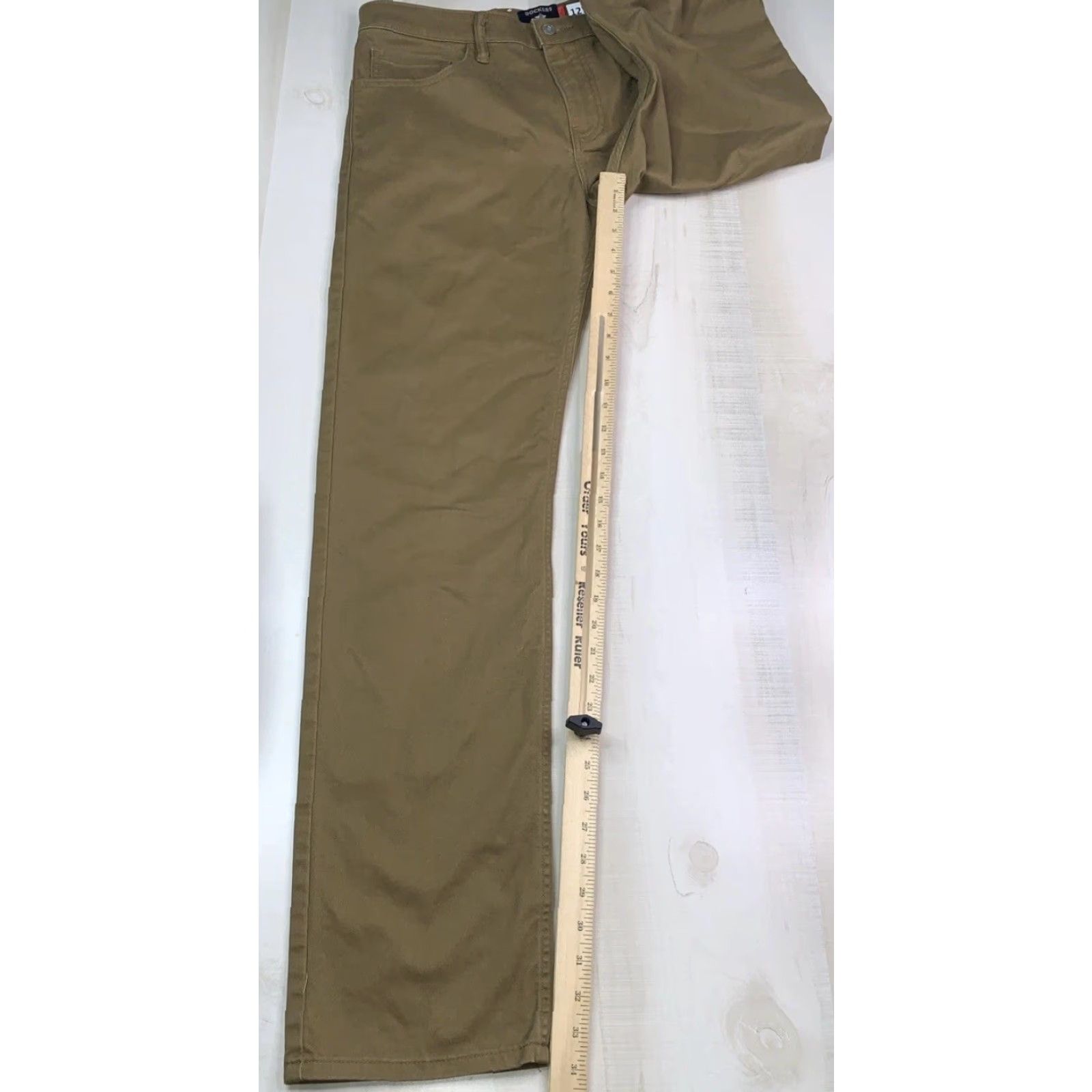 Dockers DOCKERS Khakis Pants Slim Fit Stretch Straight Leg Beige 32x33 Mens Jeans Trousers Casual Business Travel Size US 32 / EU 48 - 5 Thumbnail