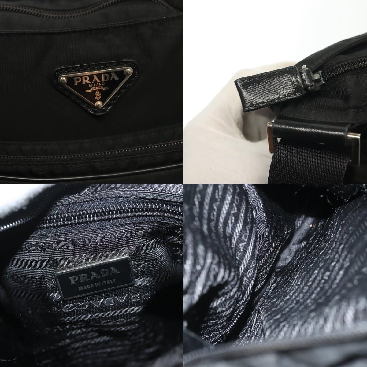 Prada PRADA Shoulder Bag Nylon Black Silver Size ONE SIZE - 11 Thumbnail