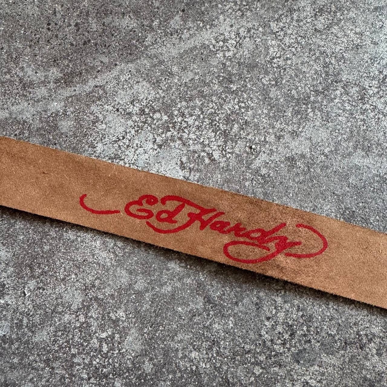 Ed Hardy ED HARDY Y2K VINTAGE LEATHER BELT Size ONE SIZE - 6 Thumbnail