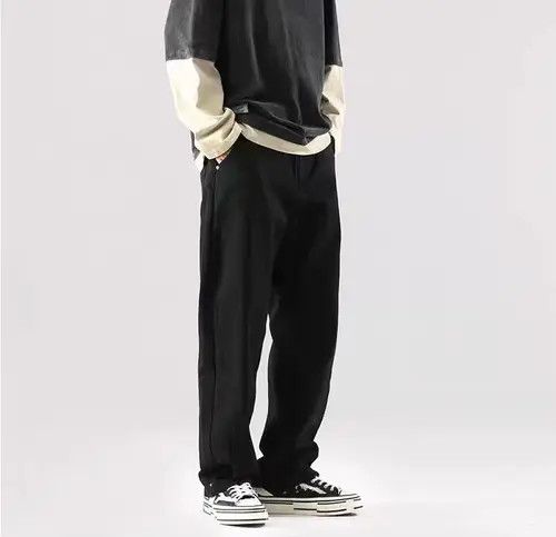 Japanese Brand Vintage Street Loose Casual Black Jeans Size US 32 / EU 48 - 3 Thumbnail