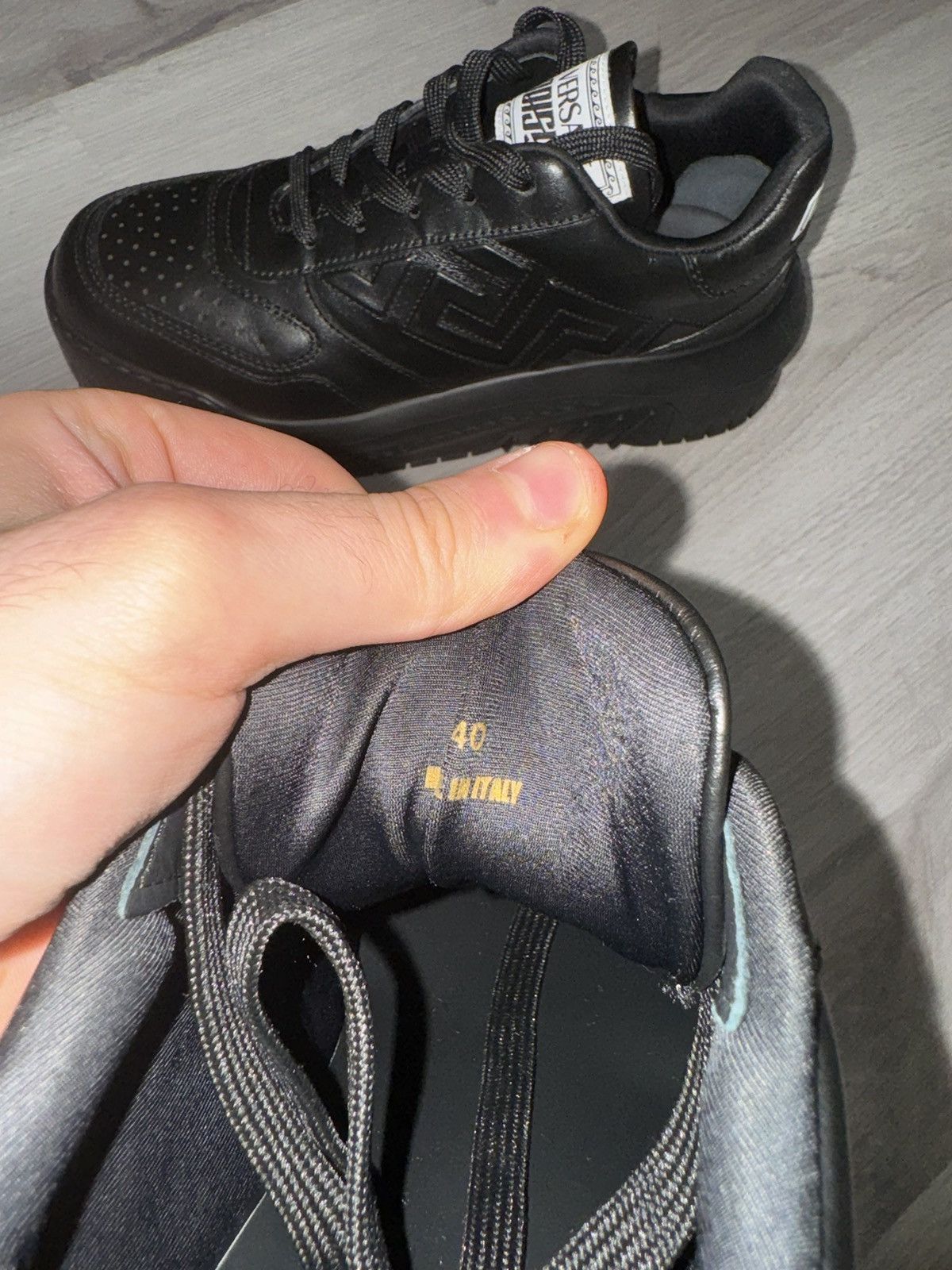 Versace Versace Black Odissea Sneakers Size US 8 / EU 41 - 5 Thumbnail