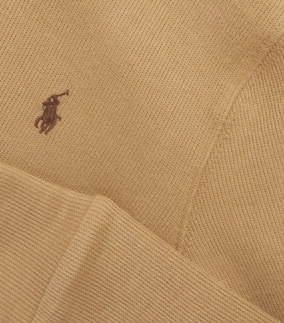 Polo Ralph Lauren POLO RALPH LAUREN Estate Rib TEEN Beige 1/4Zip Pullover Sz L Size US XXS / EU 40 - 13 Thumbnail