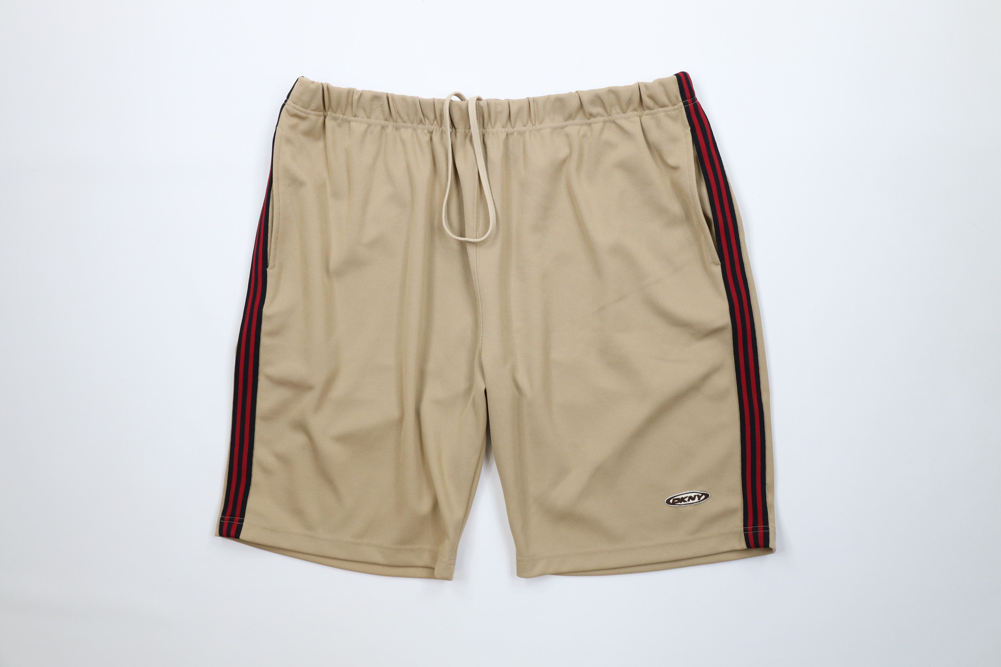 DKNY Vintage 90s DKNY Knit Above Knee Shorts Beige Khaki USA Size US 36 / EU 52 - 1 Thumbnail