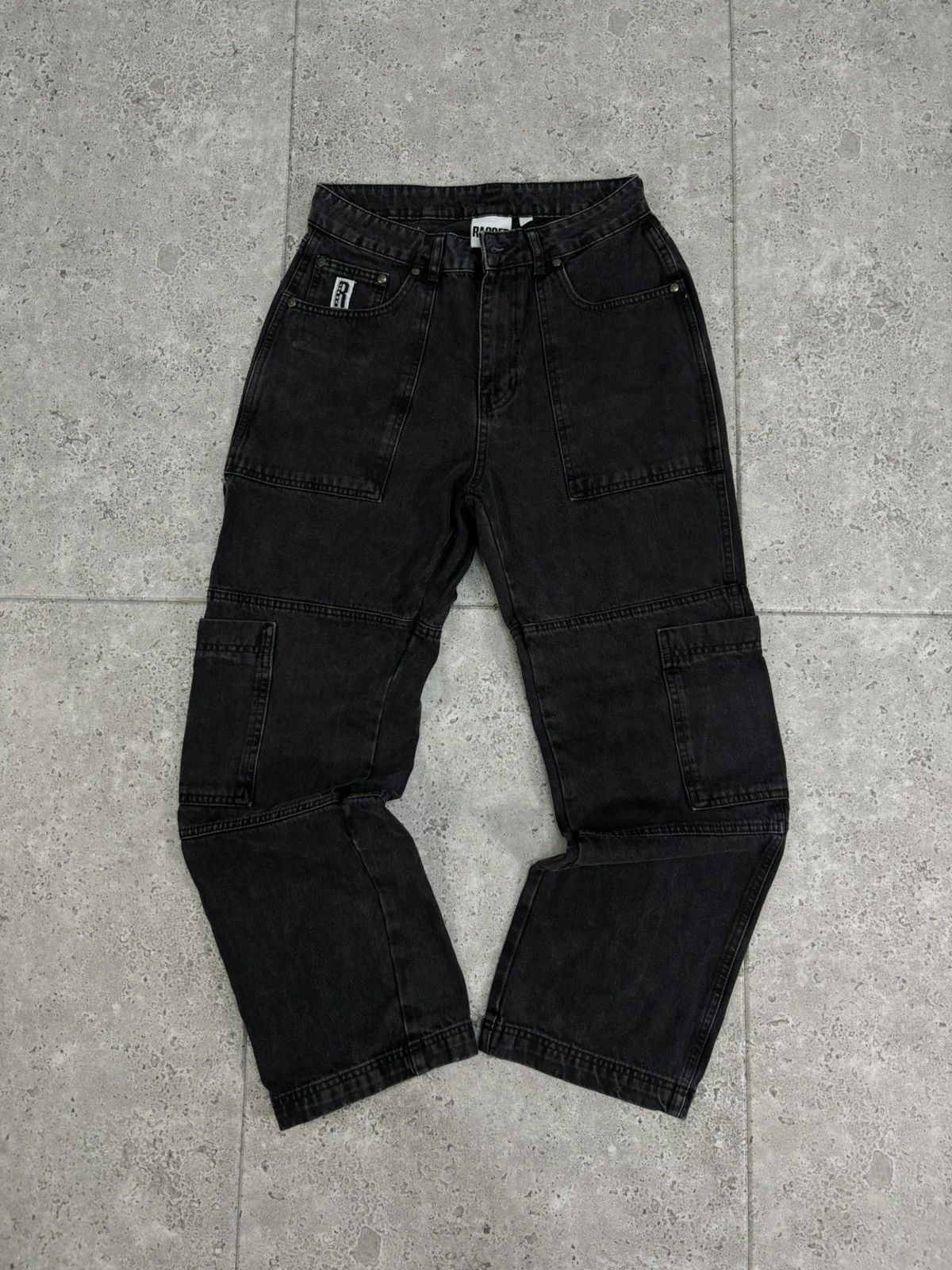 Vintage Vintage Ragged Jeans Avantgarde Denim Cargo Pants Rare Y2K Size US 30 / EU 46 - 5 Thumbnail
