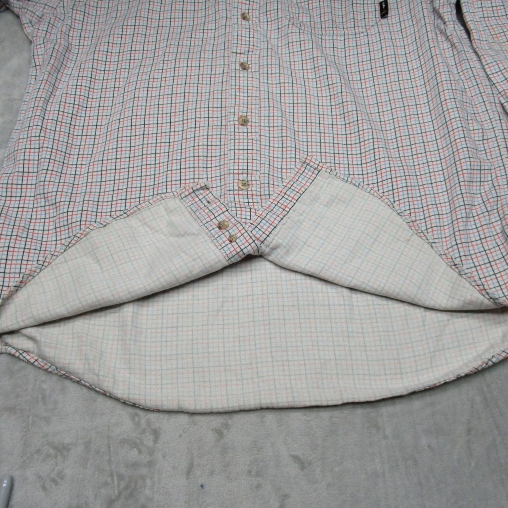Ariat Ariat Work Shirt Men Large Tall White Check Flame Resistant Pocket LOGO CAT 2 Size US L / EU 52-54 / 3 - 6 Thumbnail