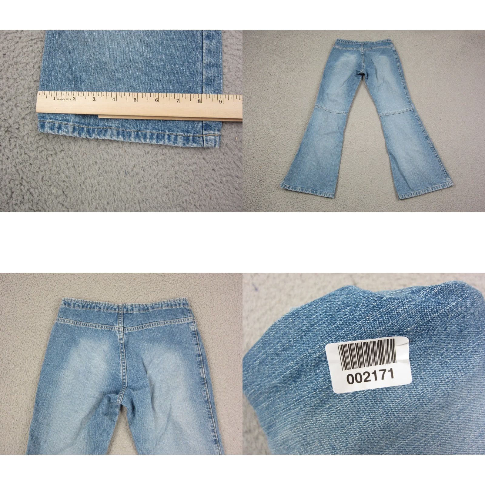 Old Navy VINTAGE Old Navy Jeans Teens 14 Blue Flared Boot Cut Denim Light Wash Y2K 80s 90s Boys Girls Mens Womens Jeans Size 36" / US 14 / IT 50 - 9 Thumbnail