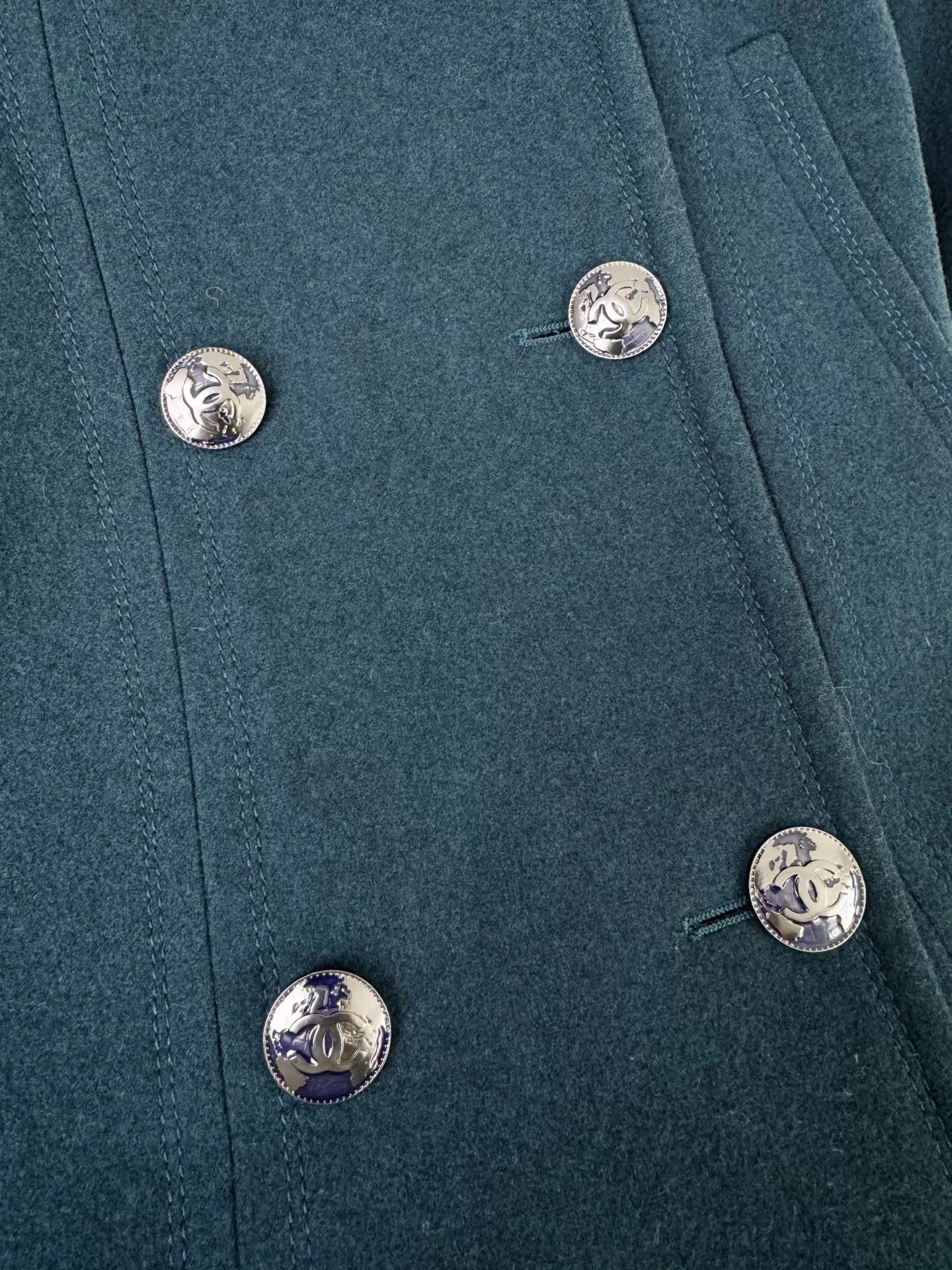 Chanel Chanel Earth Wool Coat 34 Authentic Near New Size XS / US 0-2 / IT 36-38 - 4 Thumbnail