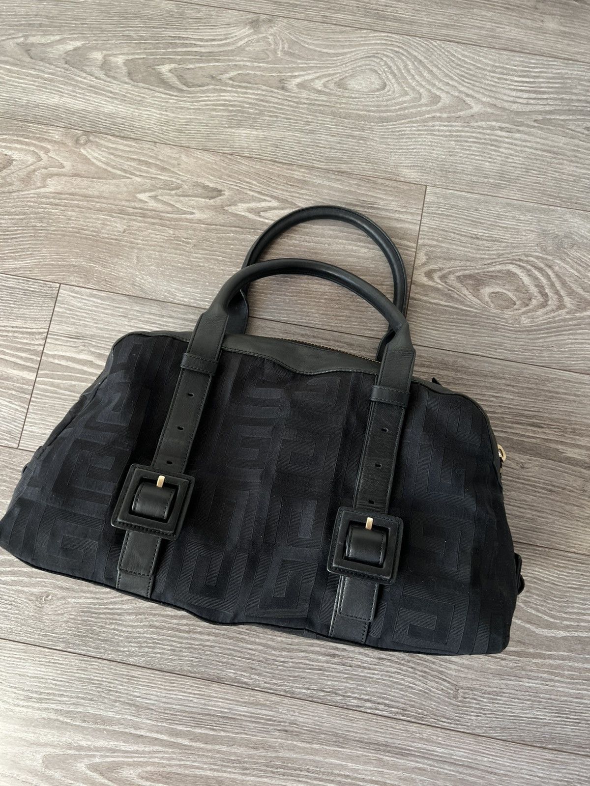 Givenchy Givenchy Black Signature Canvas Leather Boston Monogram Bag Size ONE SIZE - 10 Thumbnail