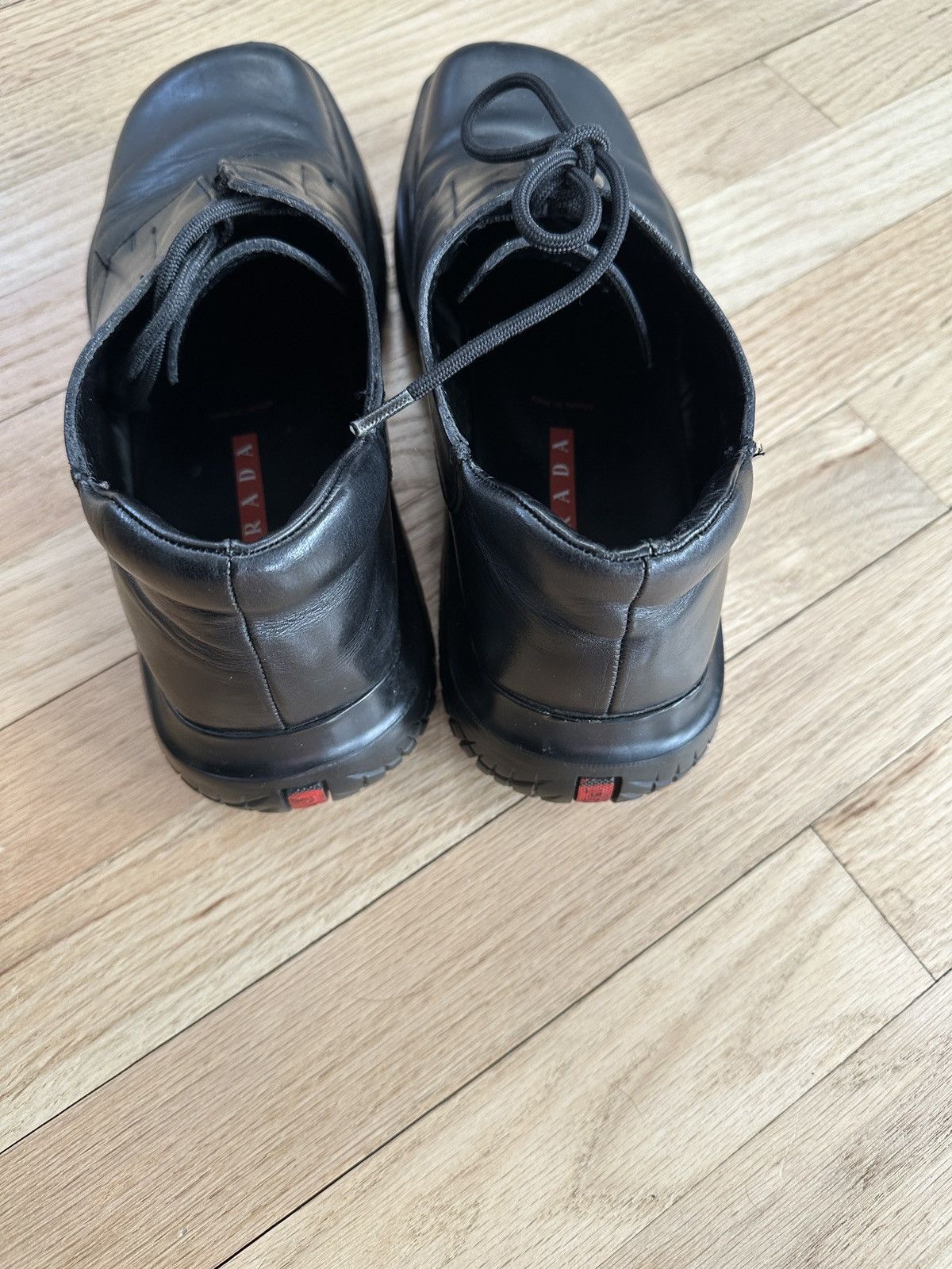 Prada Prada Square Toe Derby Shoes Size US 8.5 / EU 41-42 - 3 Thumbnail