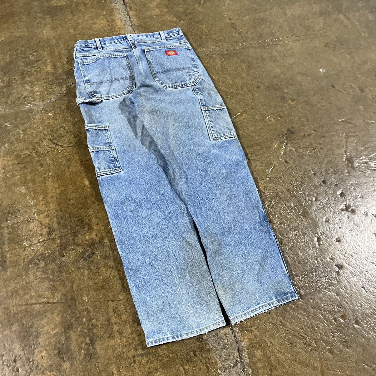 Carhartt × Vintage Crazy Dickies Double Knee Carpenter Jeans Workwear Skater Size US 34 / EU 50 - 8 Thumbnail