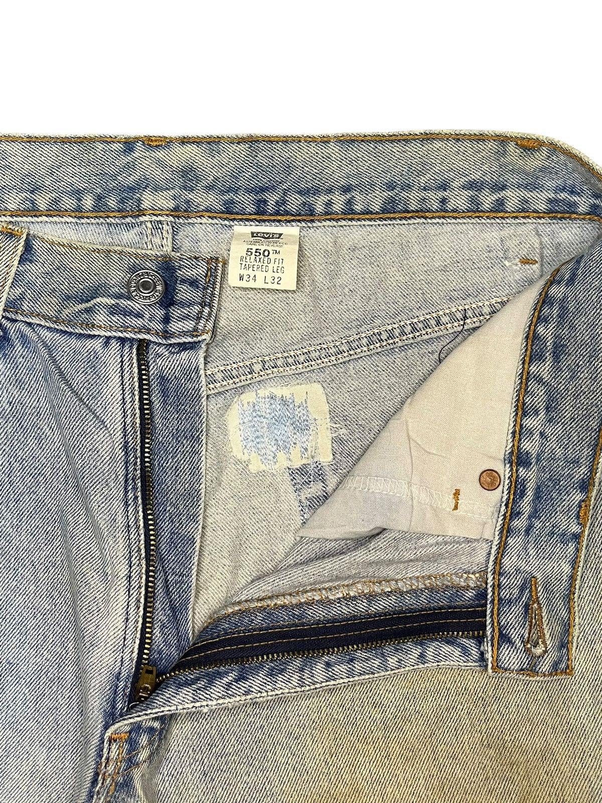 Levi's Vintage 90s Levis 550 Mud Wash Skate Jean Shorts Size US 32 / EU 48 - 5 Thumbnail