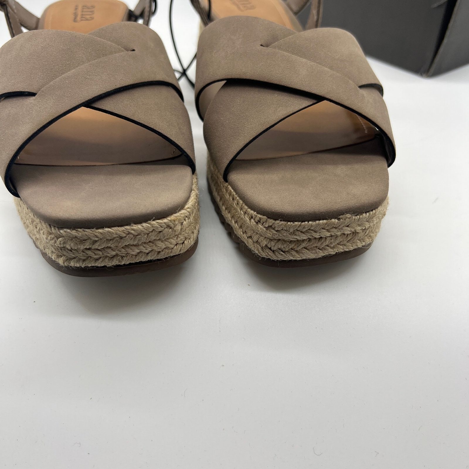 Other a.n.a Womens Eloise Wedge Sandals Porchini Brown Size US 9 / IT 39 - 6 Thumbnail