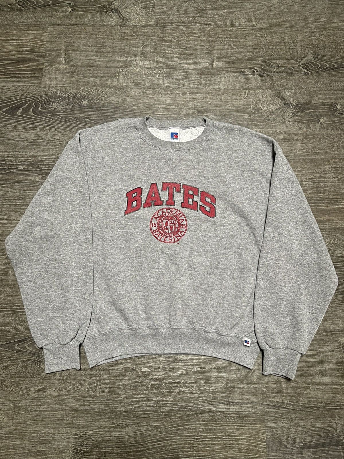 Russell Athletic × Vintage Vintage Bates Russell Athletic Sweatshirt Size US L / EU 52-54 / 3 - 1 Thumbnail