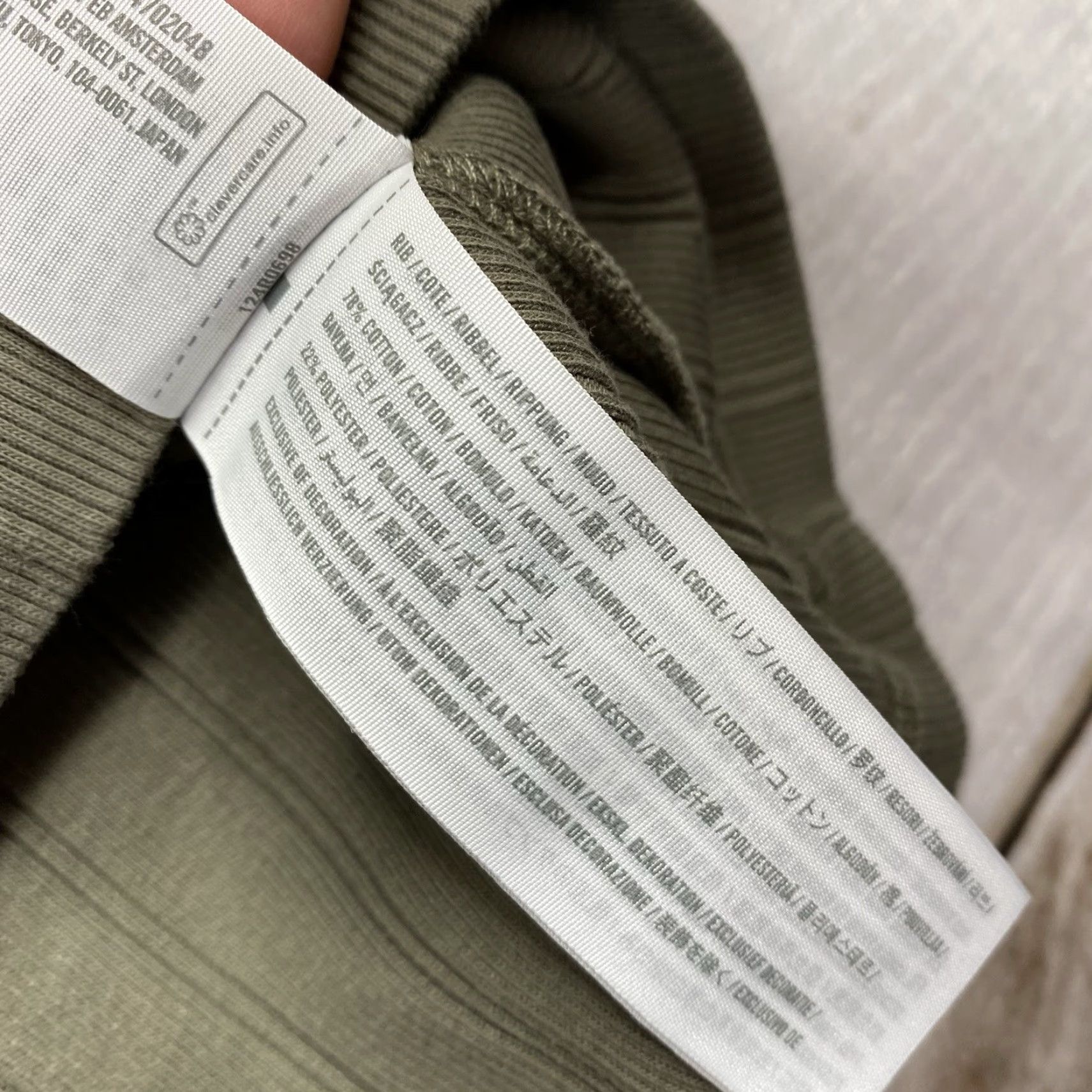 Abercrombie & Fitch Abercrombie & Fitch Tank Top Womens L Olive Green Ribbed Relaxed Fit 90s Casual Cotton Blend Knit Sleeveless Scoop Neck Strappy Sleeve Short Size L / US 10 / IT 46 - 4 Thumbnail