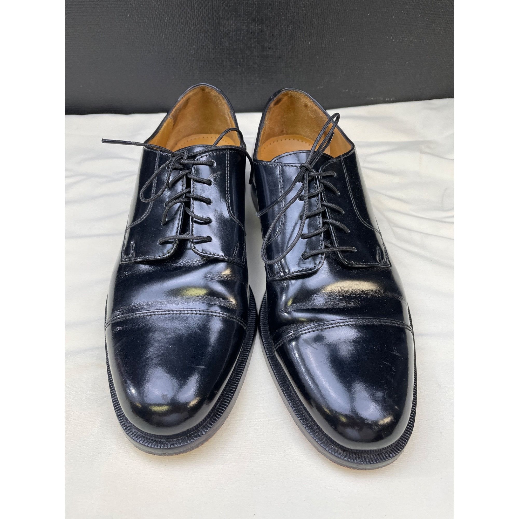 Cole Haan Cole Haan Mens Black Leather Lace up Shoes Oxfords Size 8D S Size US 8 / EU 41 - 1 Thumbnail
