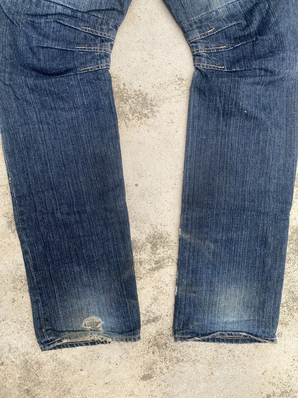 If Six Was Nine × Japanese Brand × PPFM PPFM Double Waist Zipper Clawmark Denim Jeans Size US 31 - 22 Thumbnail