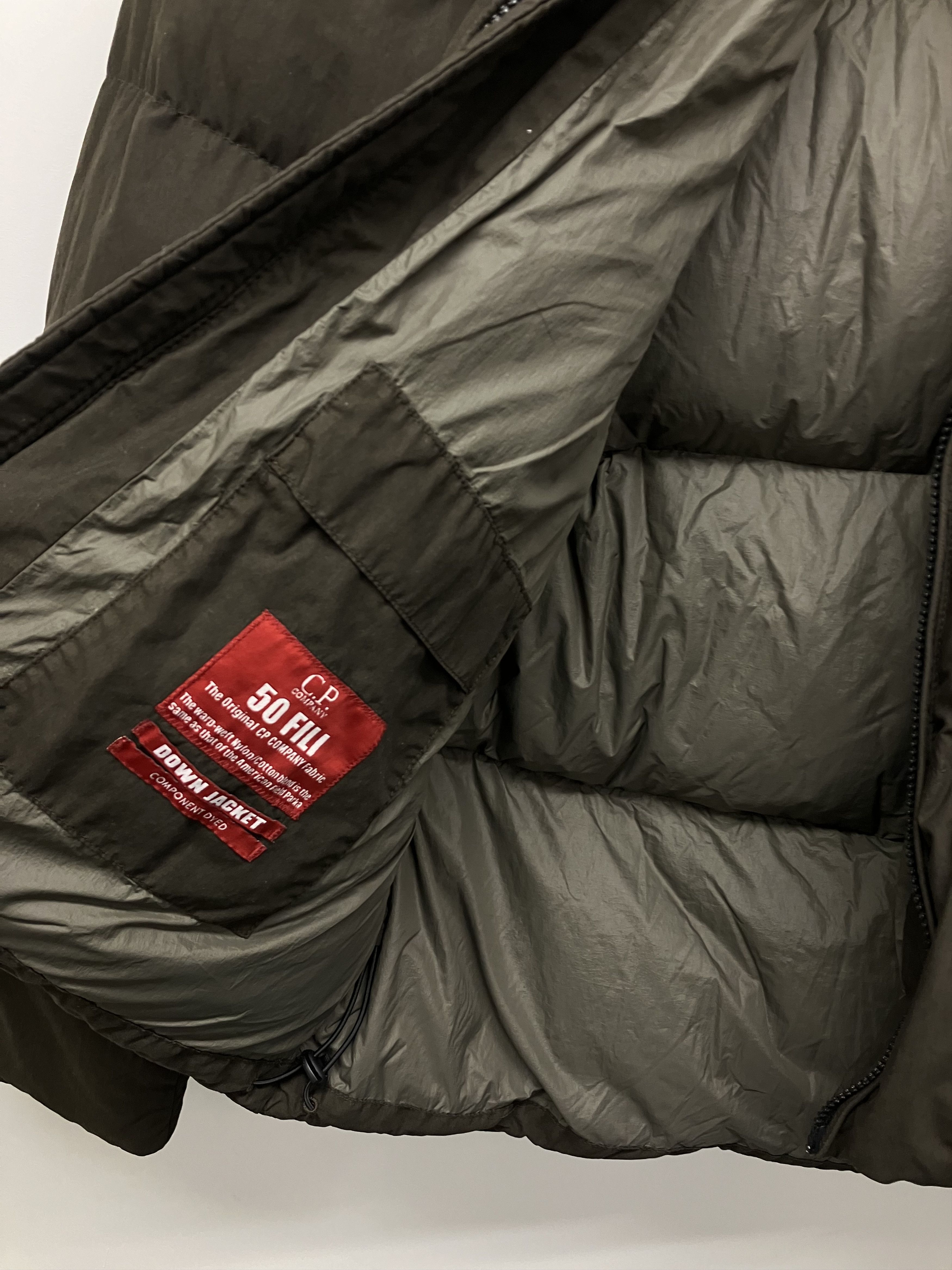 C.P. Company C.P. Company '50 Fili' Down Bomber Jacket - Khaki Size US L / EU 52-54 / 3 - 4 Thumbnail