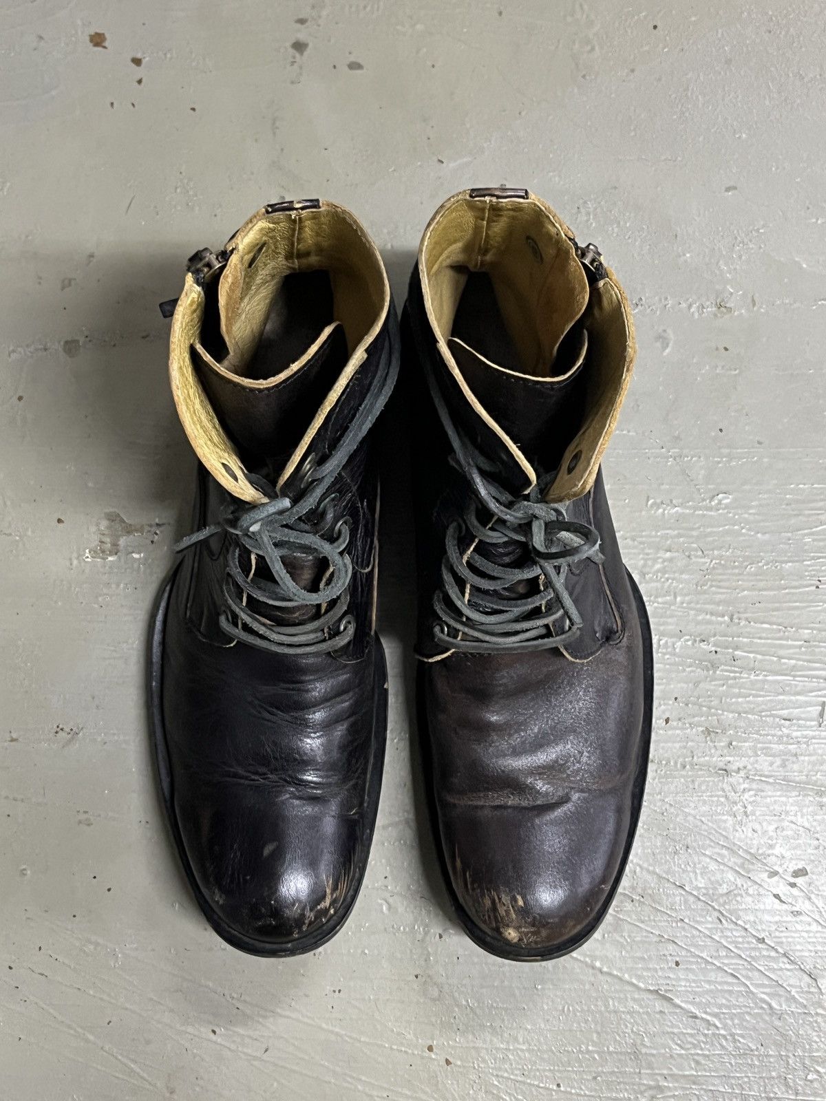 Balmain Maison Miharayasuhiro Balmain STYLE Leather Zipper Boots Size US 8 / EU 41 - 11 Thumbnail