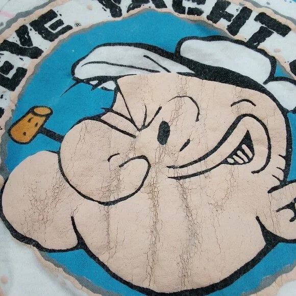 Vintage Vintage Popeye Yacht Club T-Shirt Size US L / EU 52-54 / 3 - 4 Thumbnail