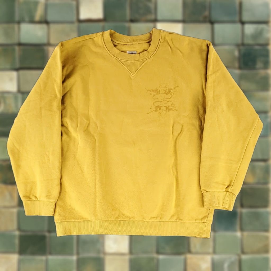 Asos OSO Oso Boys Lie Crew Neck Sweatshirt Little Devil Yellow Mens XXL Sleeve Pullover Sweatshirt Mens 2XL Crew Neck Yellow Devil Size US XXL / EU 58 / 5 - 1 Thumbnail