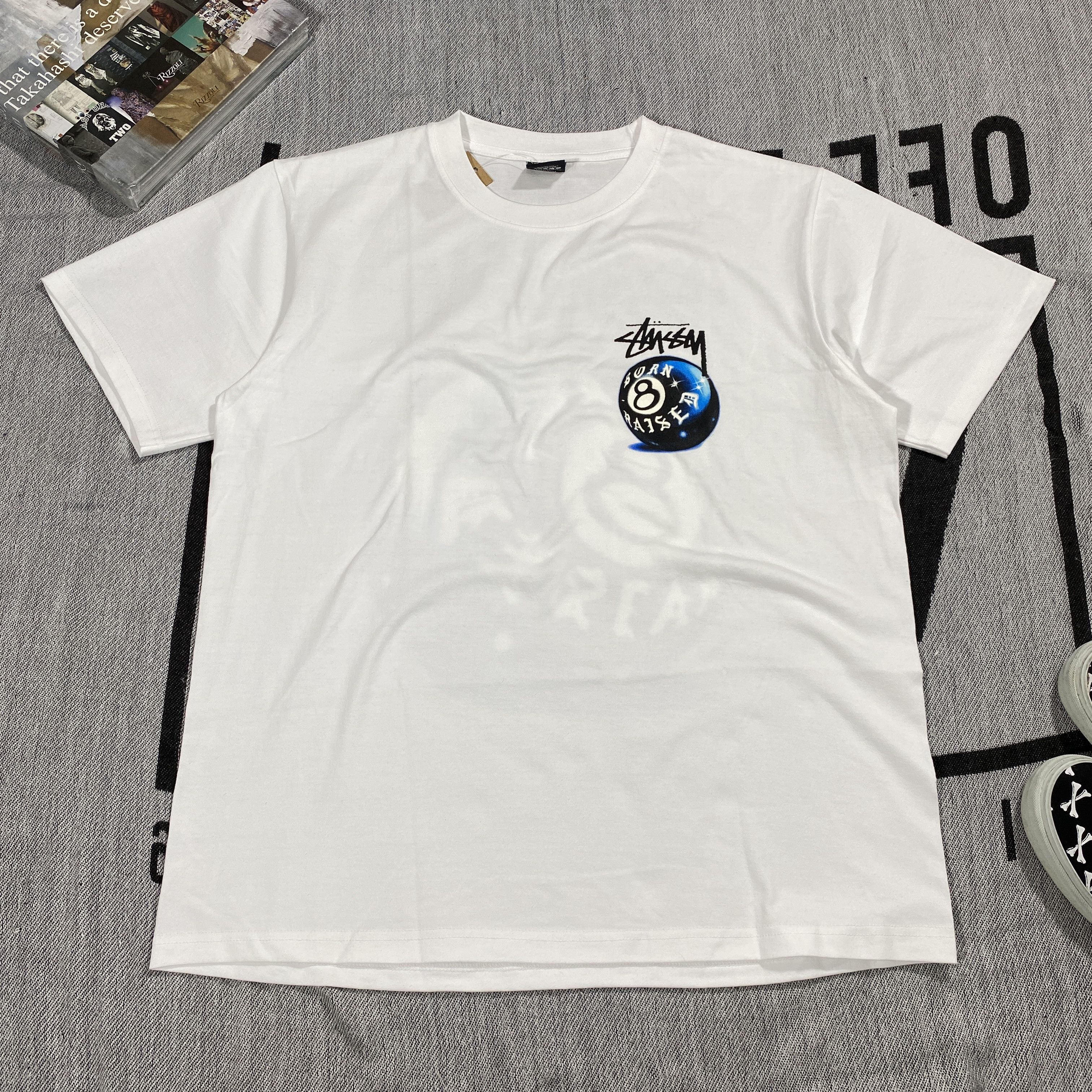 Born X Raised × Stussy Stussy BxR 8Ball Tee Medium Size US M / EU 48-50 / 2 - 3 Thumbnail