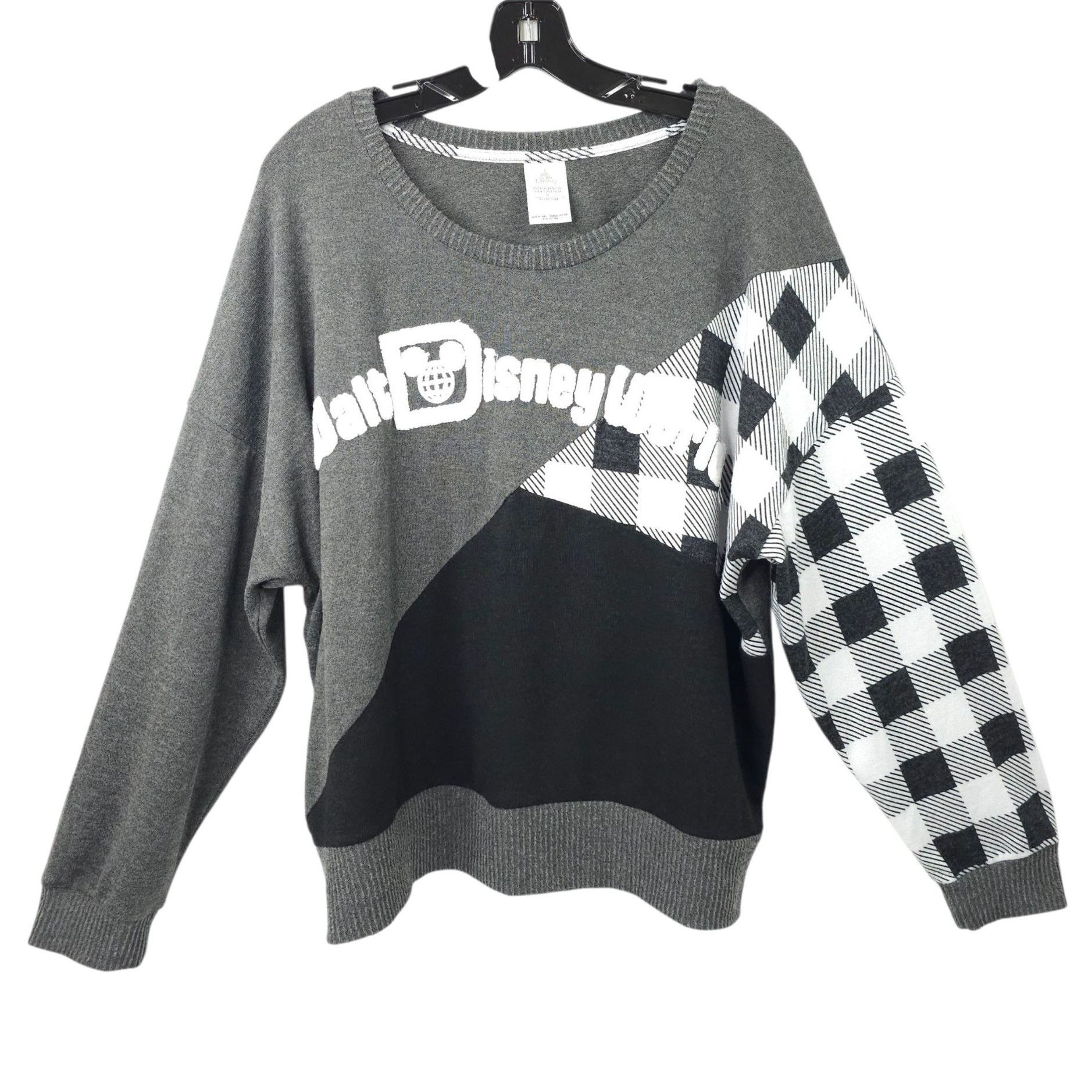Disney Walt Disney World Buffalo Plaid Sweater Knit Womens Size 2X Size XXL / US 16-18 / IT 52-54 - 2 Thumbnail