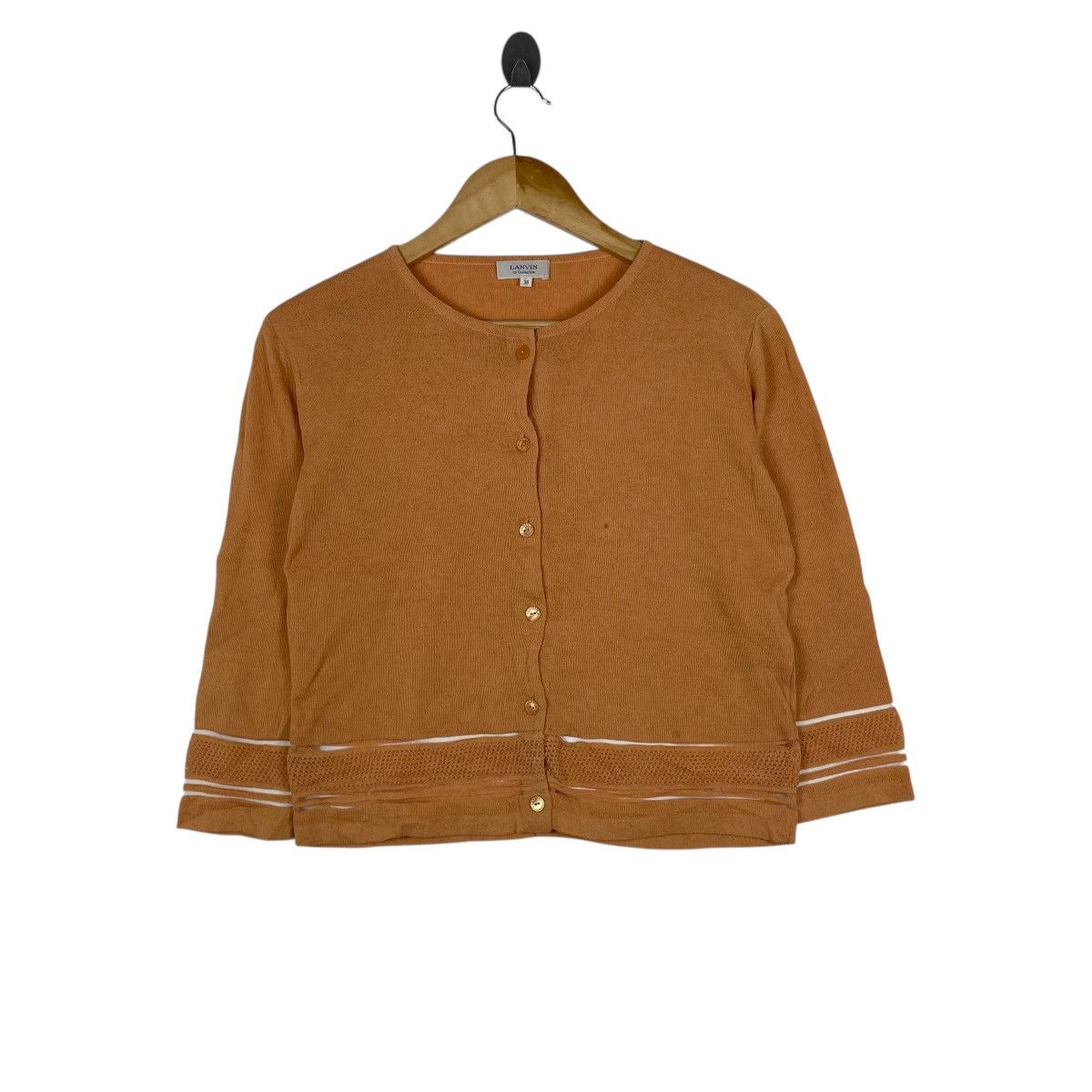 Lanvin Vintage Lanvin Japan Knitwear Cardigan Sweater Size S / US 4 / IT 40 - 1 Thumbnail