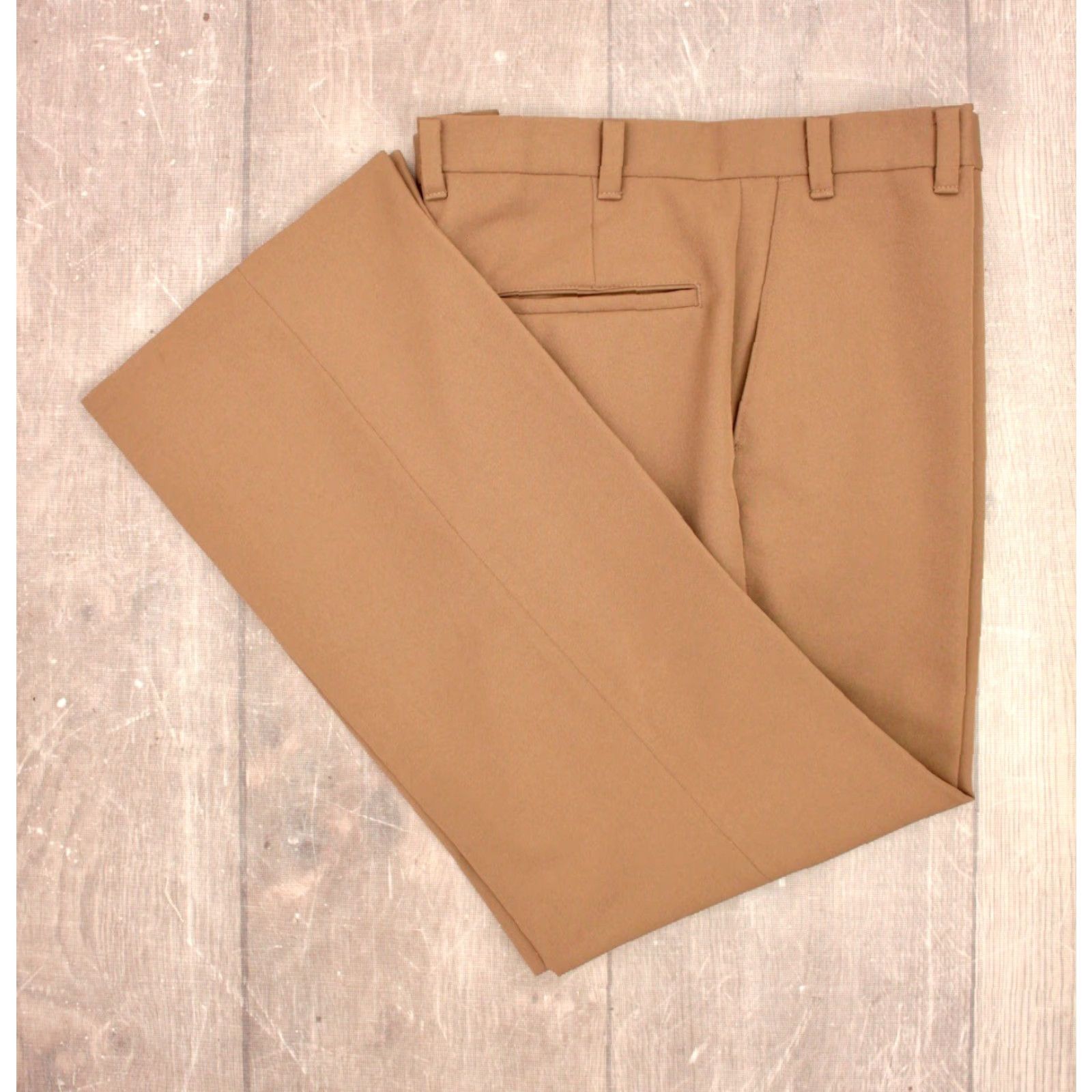 Levi's VINTAGE Levi's 70s Leisure Suit Shirt Jacket Pants 2 PC Mens Brown 44 R 1970s Disco Size 44R - 6 Thumbnail