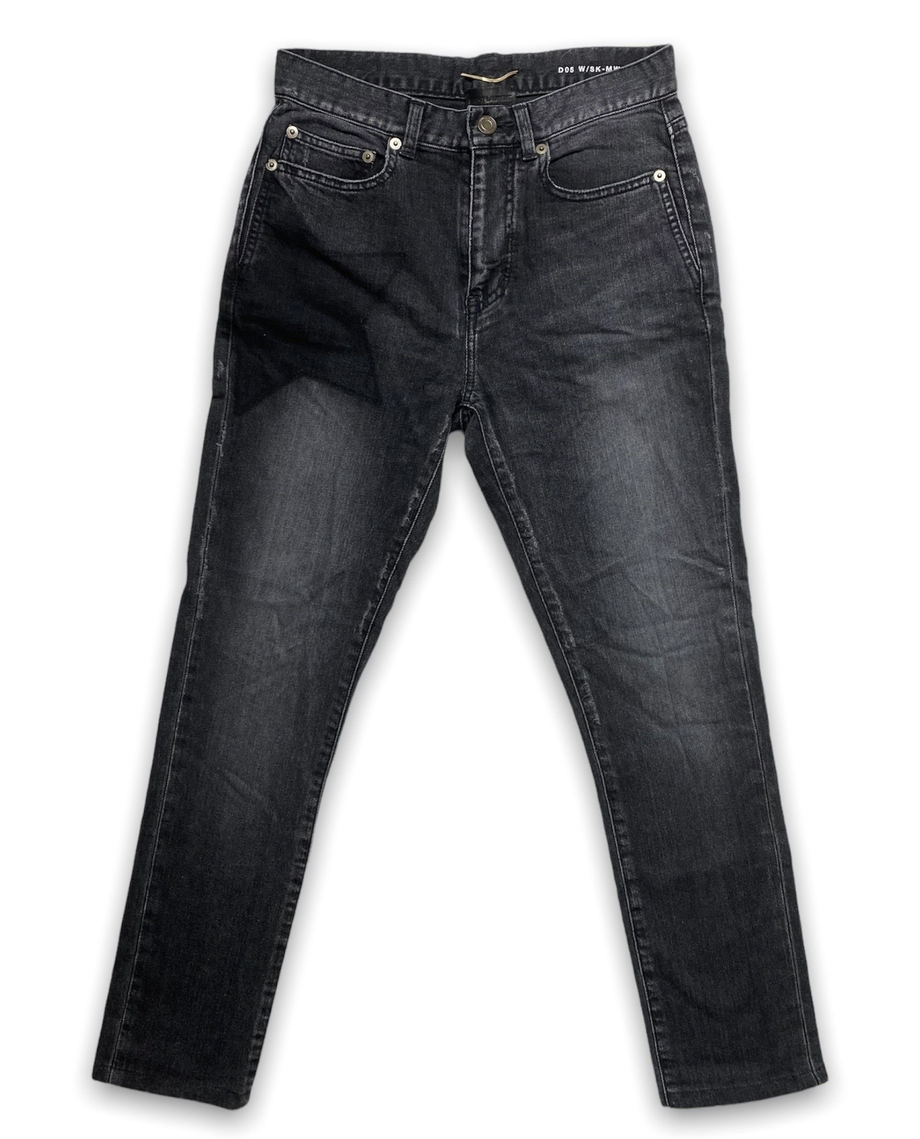 Saint Laurent rare grey jeans star luxury premium brand