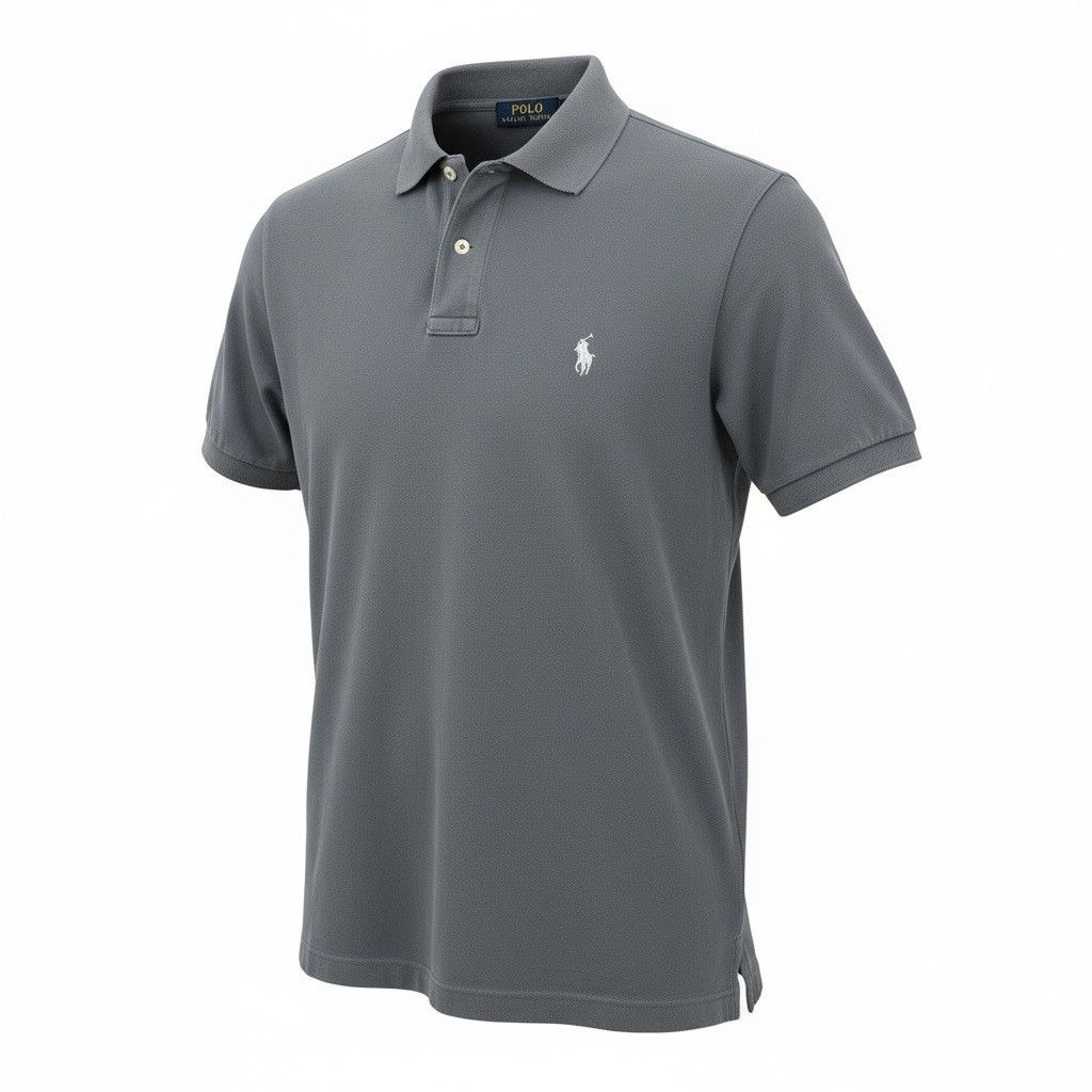 Polo Ralph Lauren Polo Ralph Lauren Grey Classic Fit Polo Shirt Pony Logo Size US M / EU 48-50 / 2 - 1 Thumbnail