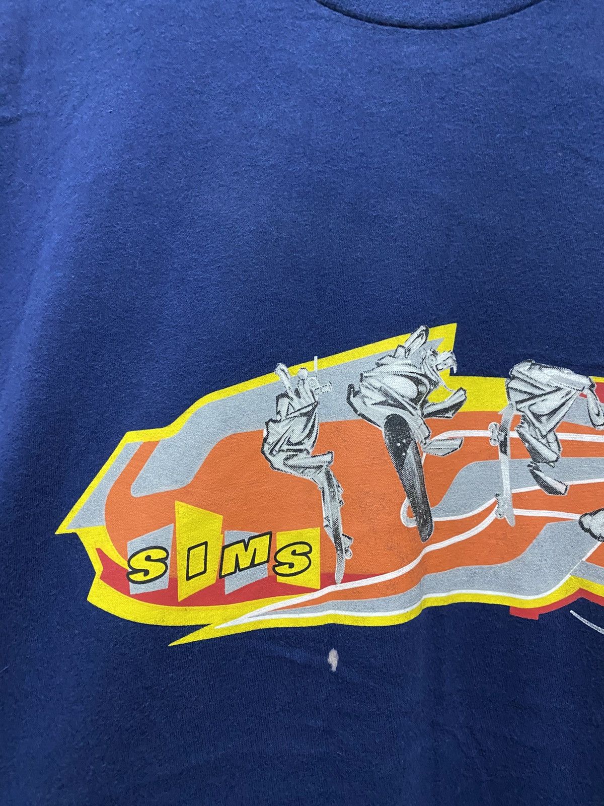 Vintage Vintage Sims Skateboard Art Graphic Design Tee Size US L / EU 52-54 / 3 - 4 Thumbnail