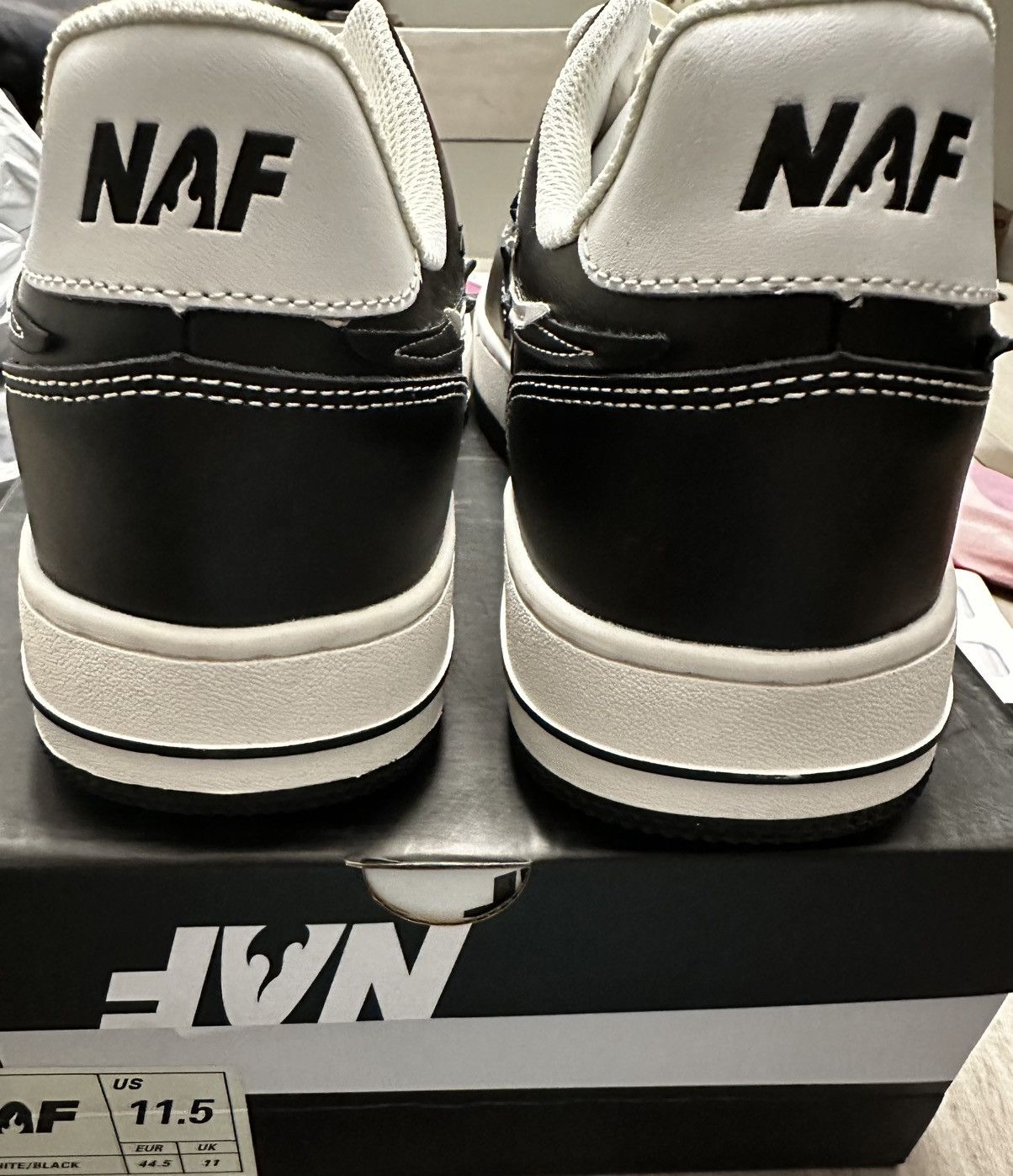 Other NAF Airforce 1 Style Black and White Size US 11.5 / EU 44-45 - 4 Thumbnail