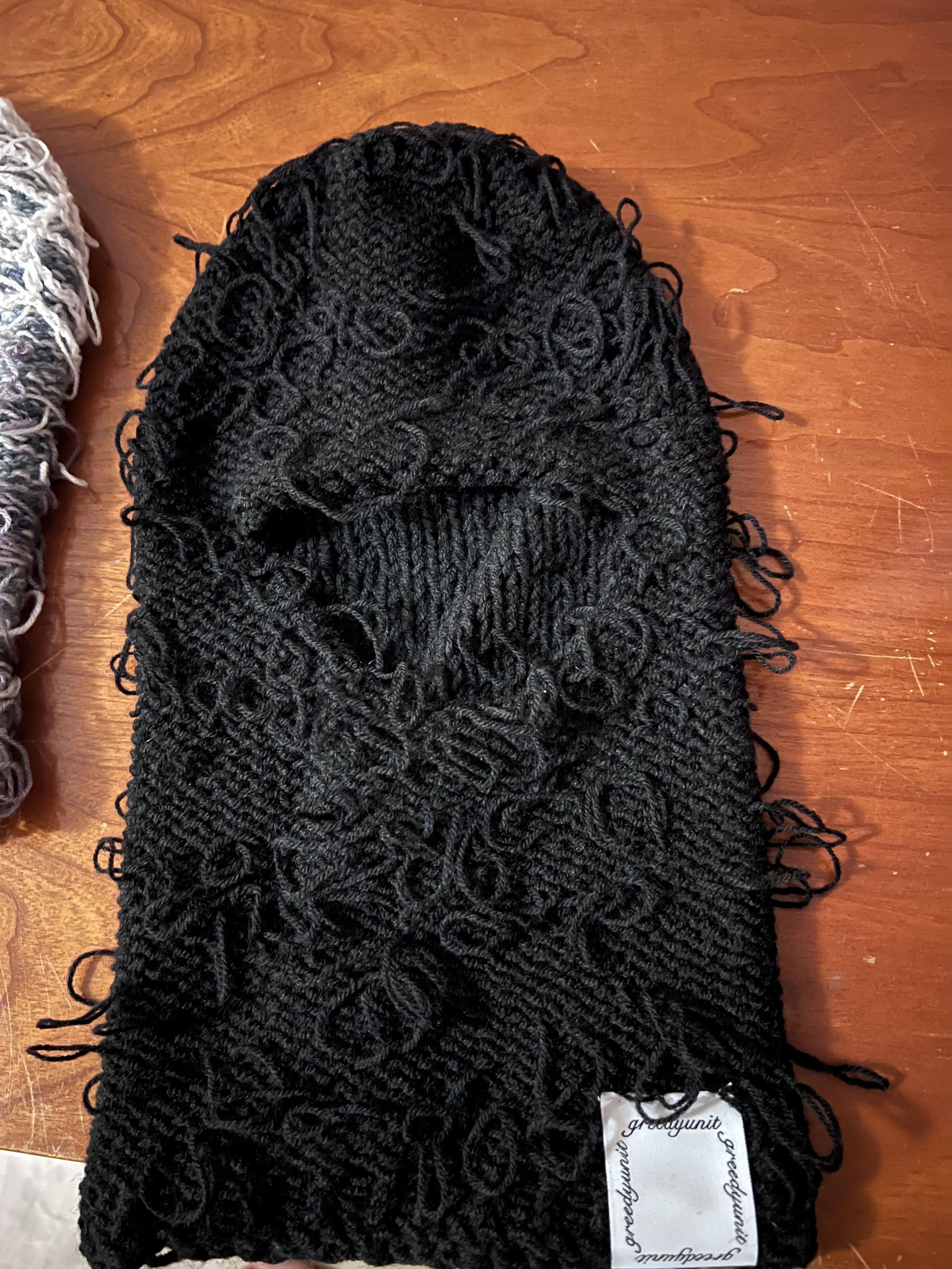 Designer × Streetwear Greedy unit black balaclava | Grailed