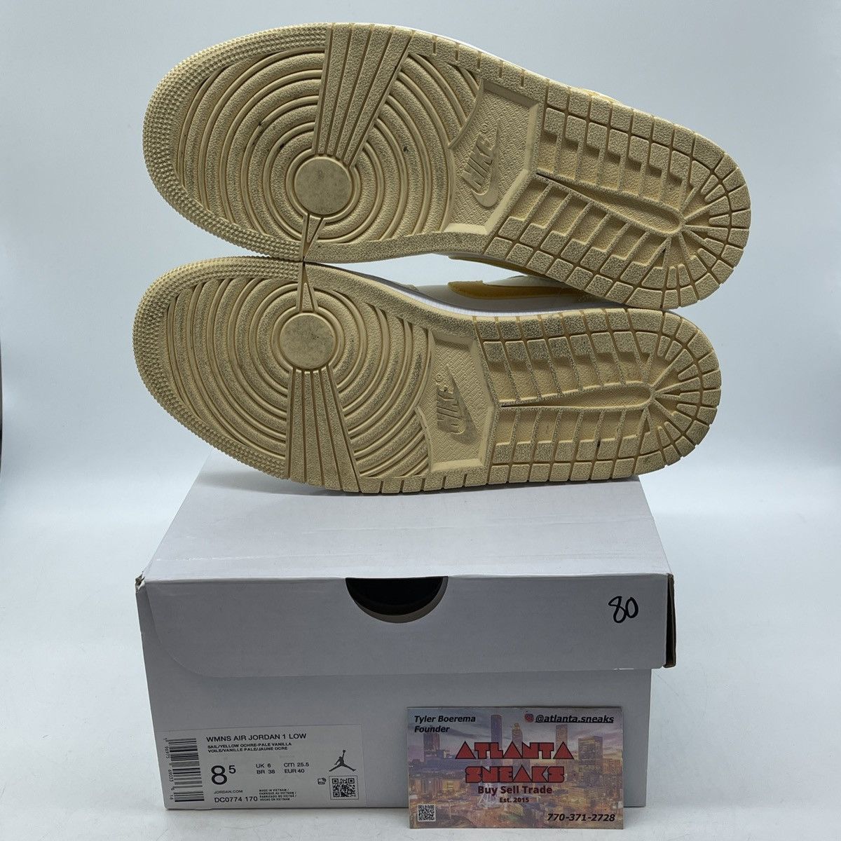 Jordan Brand Wmns air Jordan 1 low sail yellow orche Size US 8.5 / IT 38.5 - 7 Thumbnail