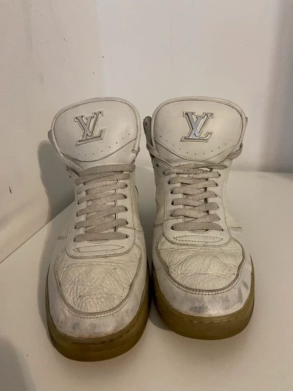 Louis Vuitton louis vuitton archival high top sneakers with big logo Size US 7.5 / EU 40-41 - 4 Thumbnail