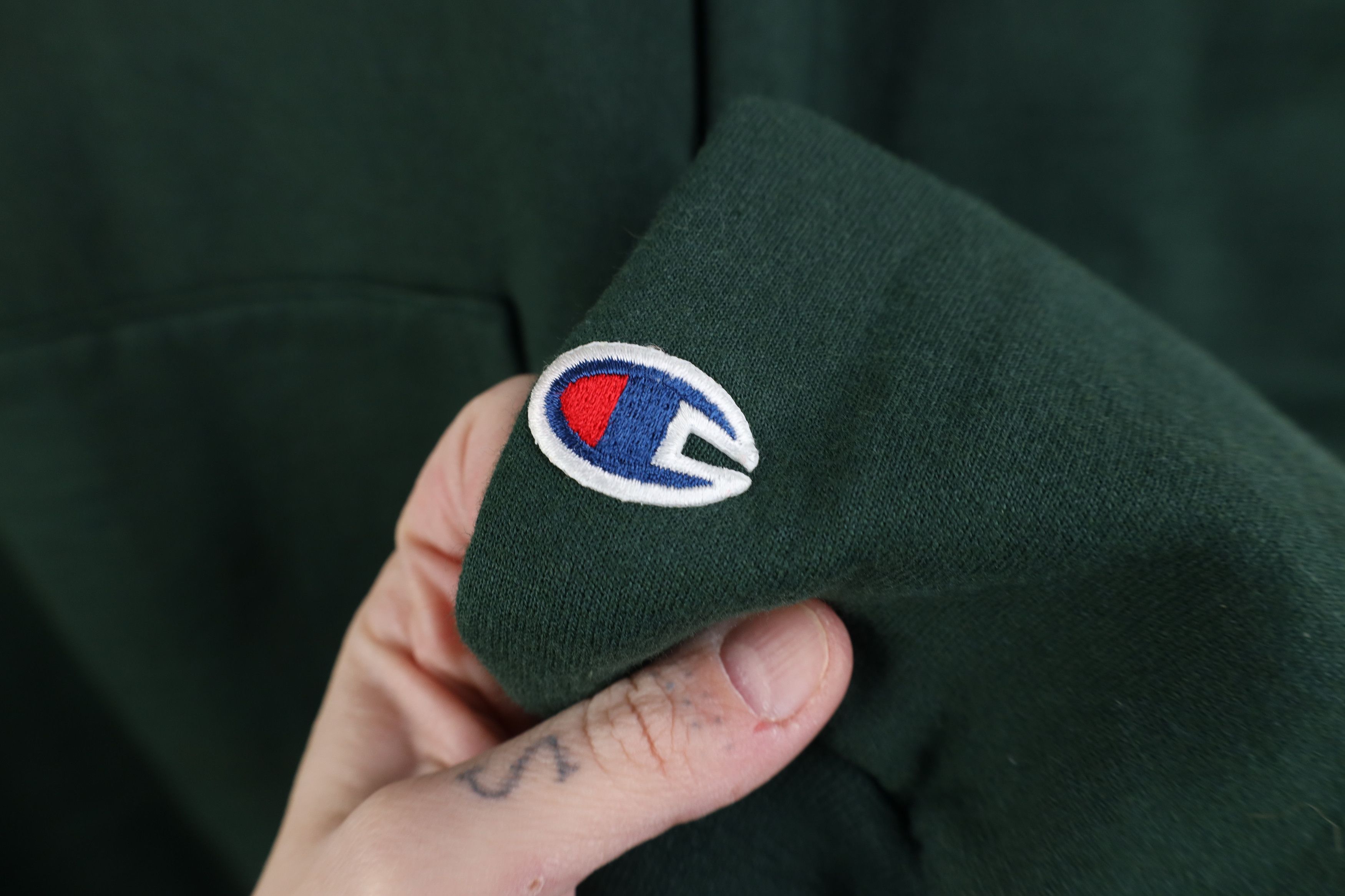 Champion Vintage Champion Felician College Hoodie Sweatshirt Green Size US XL / EU 56 / 4 - 4 Thumbnail