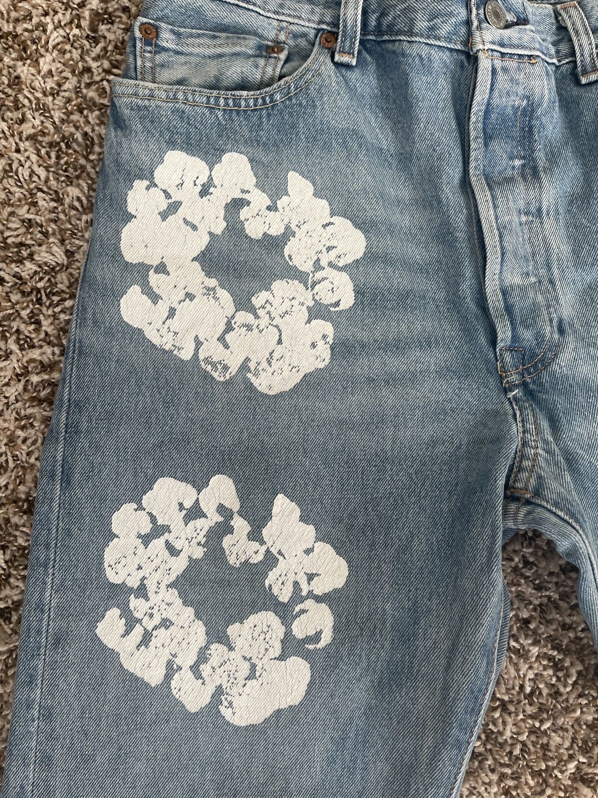 DENIM TEARS × Levi's Denim Tears x Levi’s Cotton Wreath Jeans Size US 34 / EU 50 - 4 Thumbnail