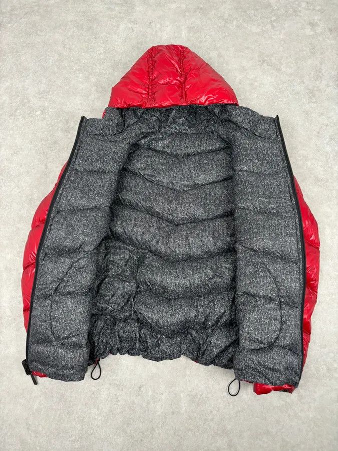 Armani Collezioni Armani Collezioni Grey Red Nylon Reversible Quilted Puffer Jacket Size US M / EU 48-50 / 2 - 13 Thumbnail
