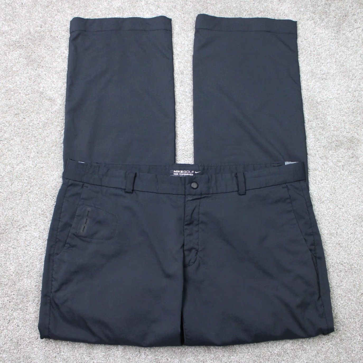 Nike Nike Golf Pants Mens 38x32 Black Dri-Fit Victory Modern Tech Woven Tour Performance Regular Inseam 32 Straight Leg Size US 38 / EU 54 - 2 Thumbnail