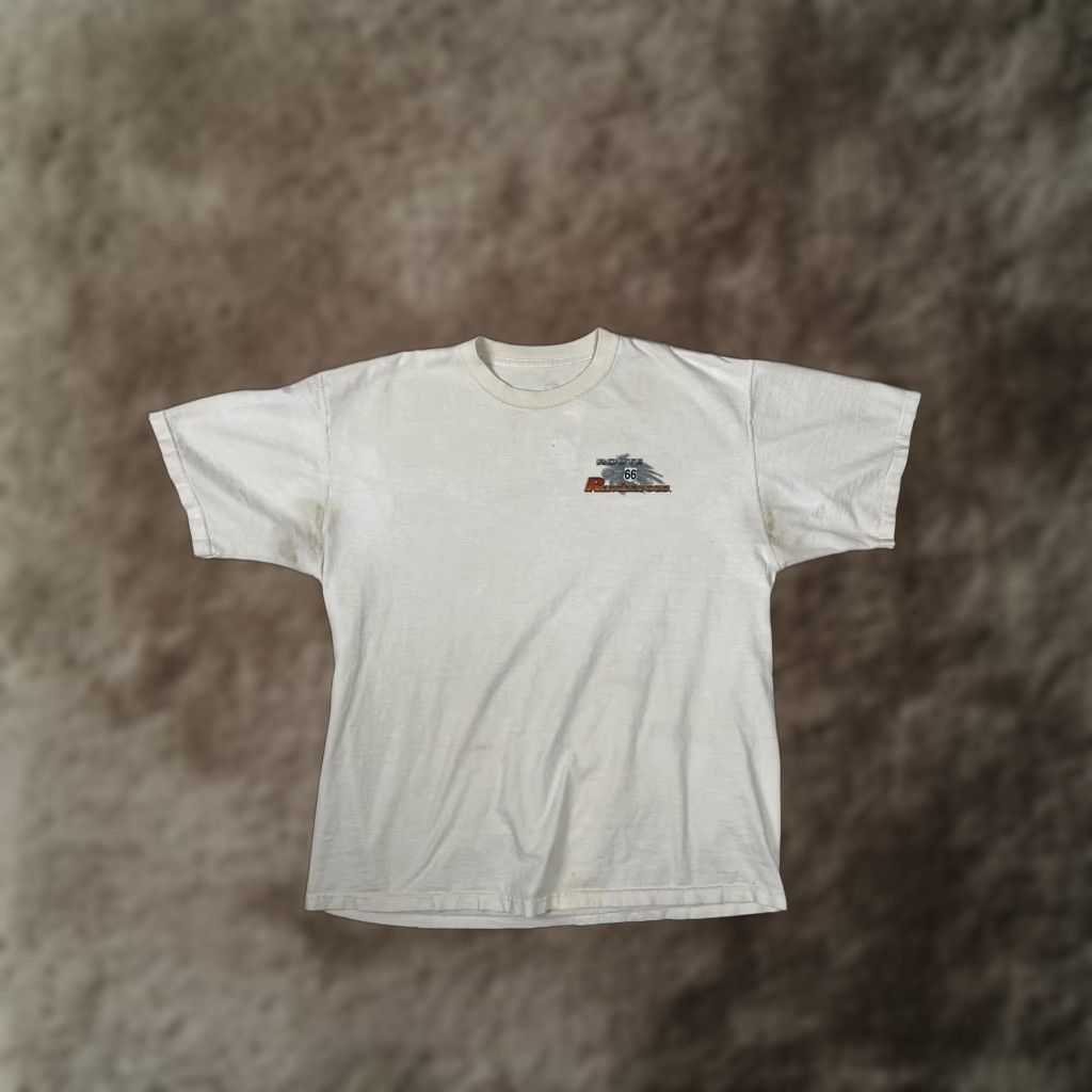 Vintage VINTAGE Route 66 Rendezvous Bel Air Hot Rod T-Shirt Mens Large White California Size US L / EU 52-54 / 3 - 1 Thumbnail