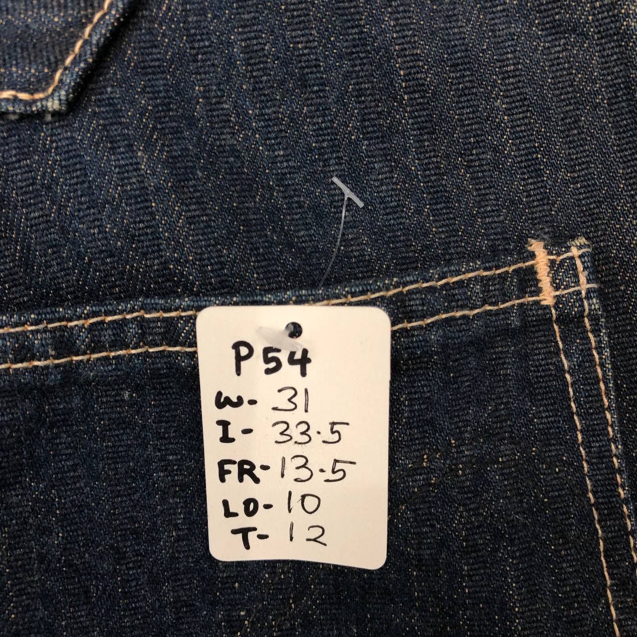 Vintage P54 VTG SALTY DOG x UNION MADE BAGGY CARPENTER JEANS Size US 31 - 11 Thumbnail