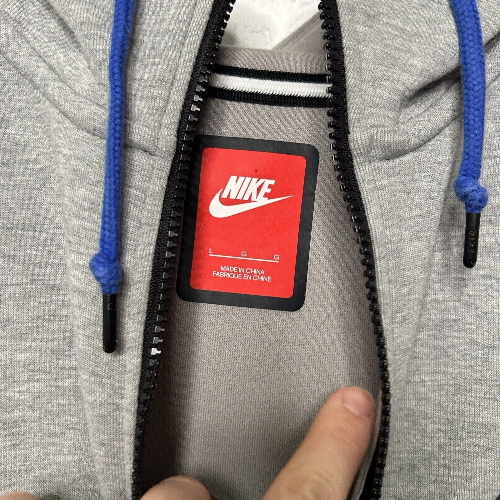 Nike Nike Tech Fleece Jacket Grey Hooded Full-Zip Jacket 2024 Size US L / EU 52-54 / 3 - 4 Thumbnail