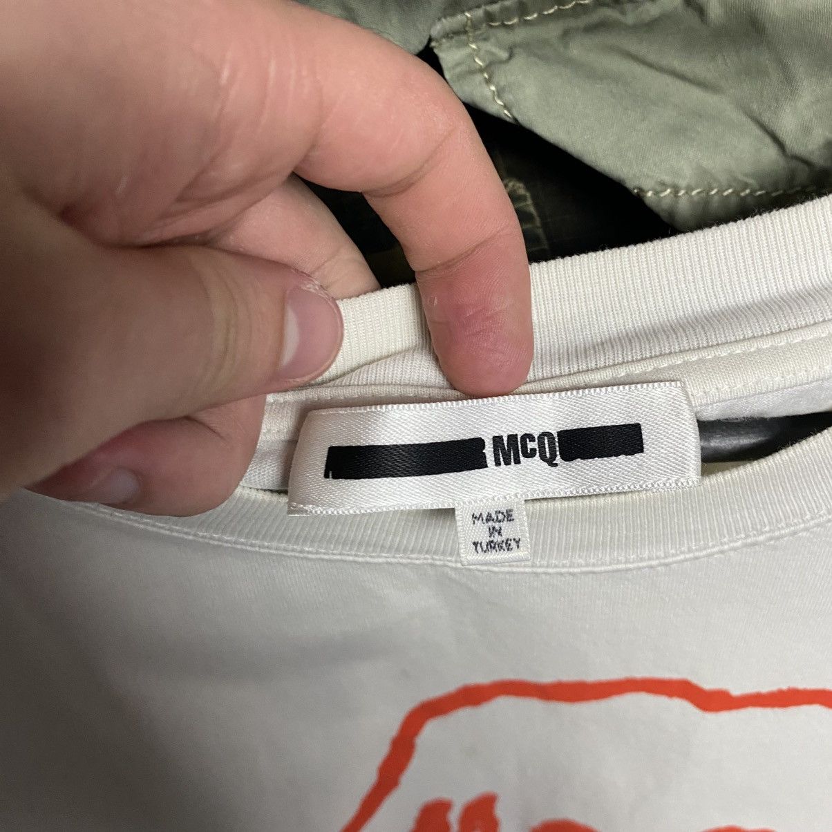 McQ Alexander McQueen Luxury MCQ Alexander McQueen Big logo designer white tee Size US XL / EU 56 / 4 - 4 Thumbnail