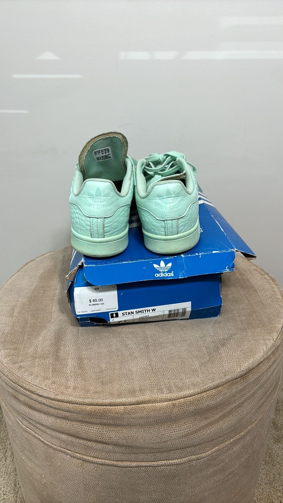 Adidas Adidas Stan Smith Frozen Green Size US 7 / IT 37 - 4 Thumbnail