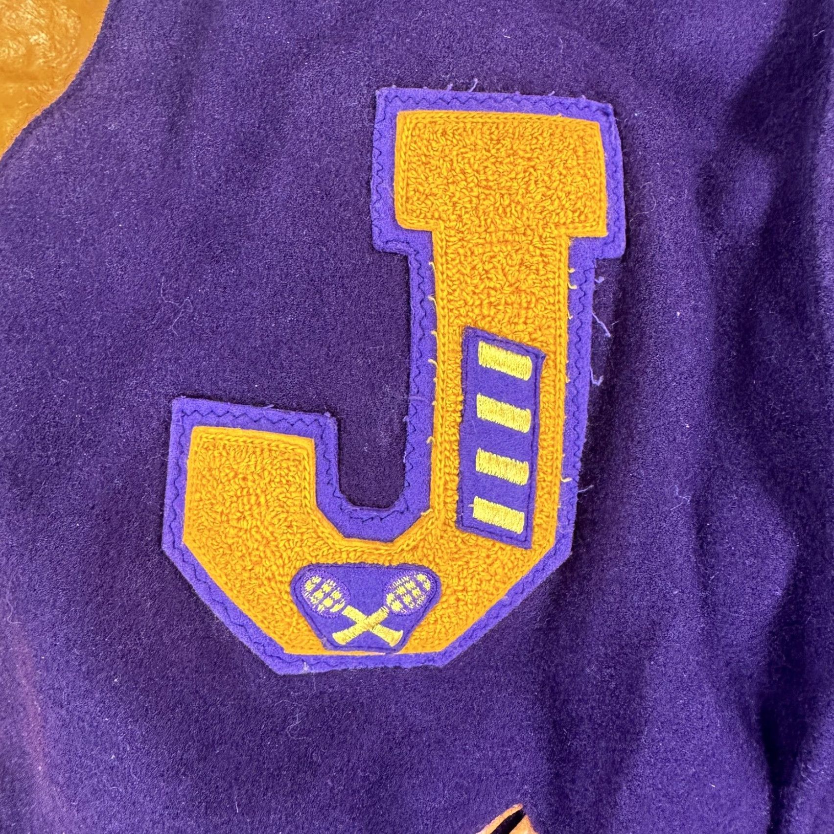 Vintage VINTAGE Howe Athletic Apparel Varsity Jacket Mens XL Purple Gold Football 90s Size US XL / EU 56 / 4 - 5 Thumbnail