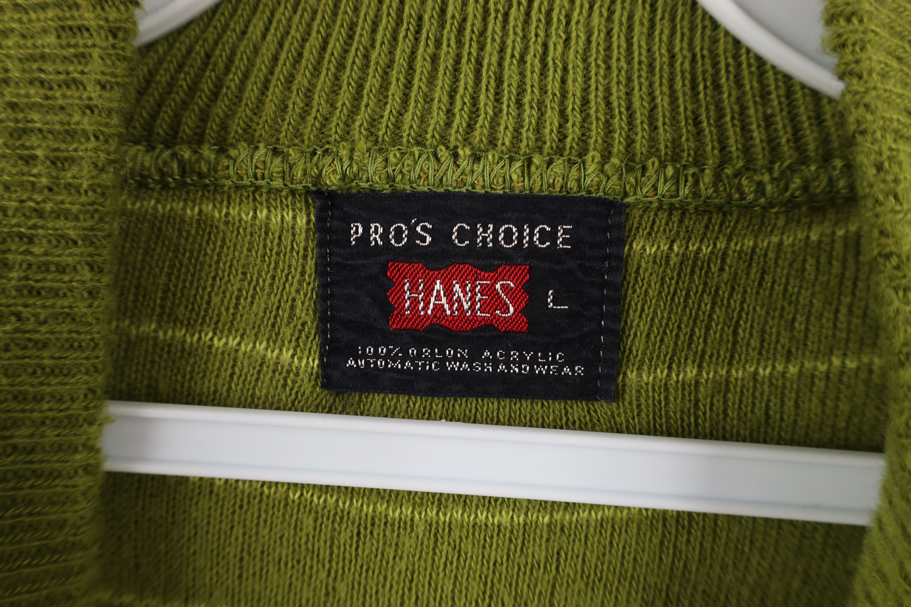 Hanes × Vintage Vintage 50s 60s Hanes Pro Choice Sweater Avocado Green USA Size US L / EU 52-54 / 3 - 4 Thumbnail